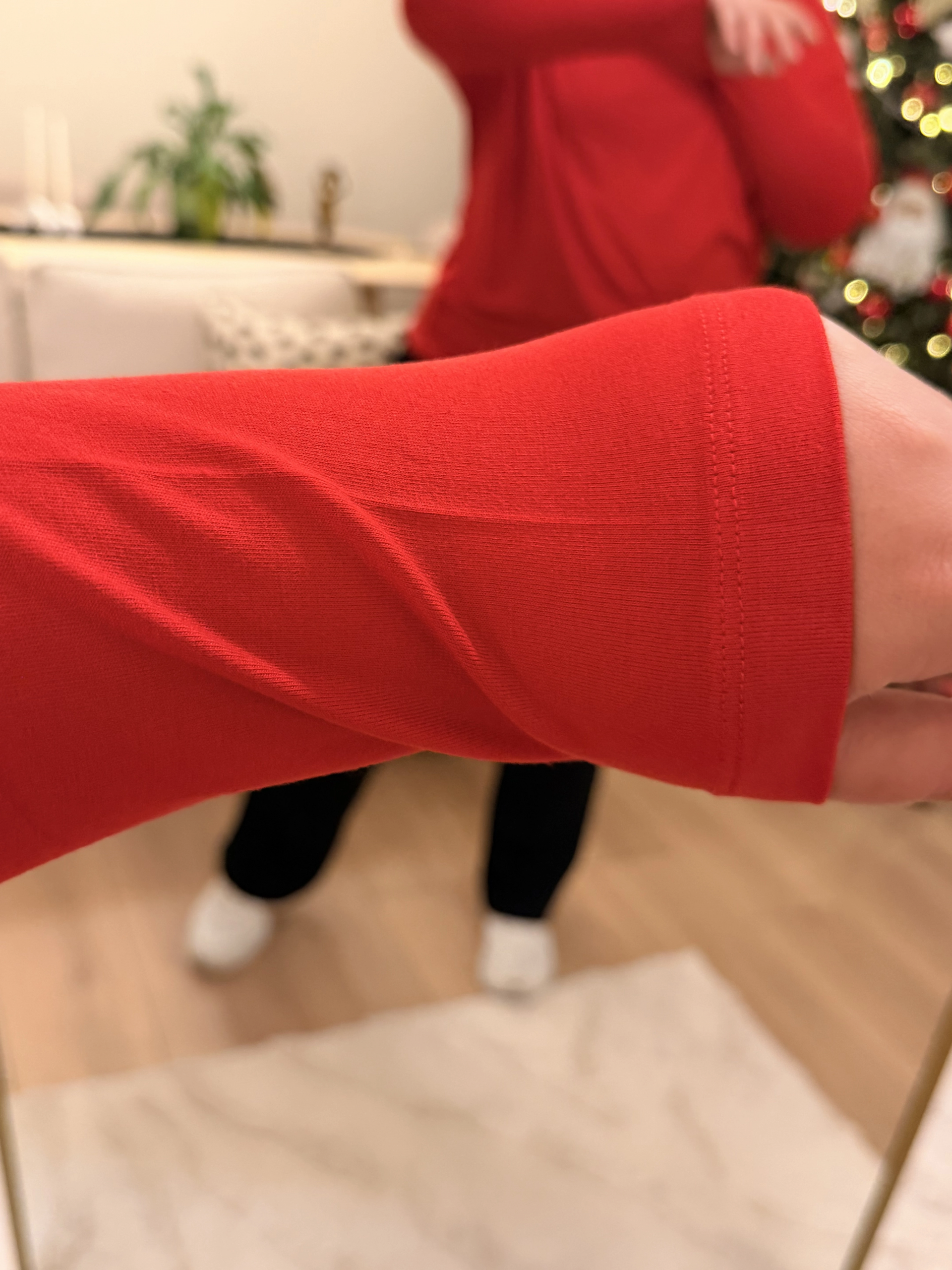 Omuz Detaylı Esnek Modal Bluz - Kırmızı