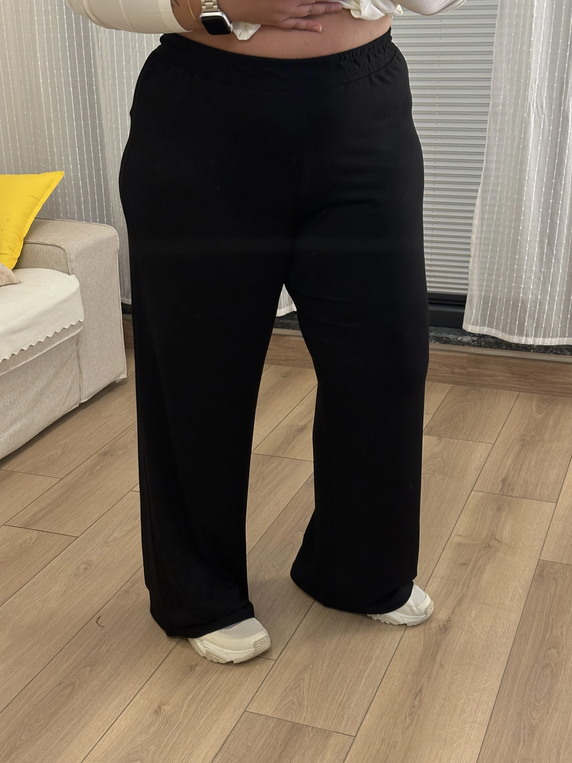 Oysho Modal Kumaş Palazzo Eşofman - Siyah