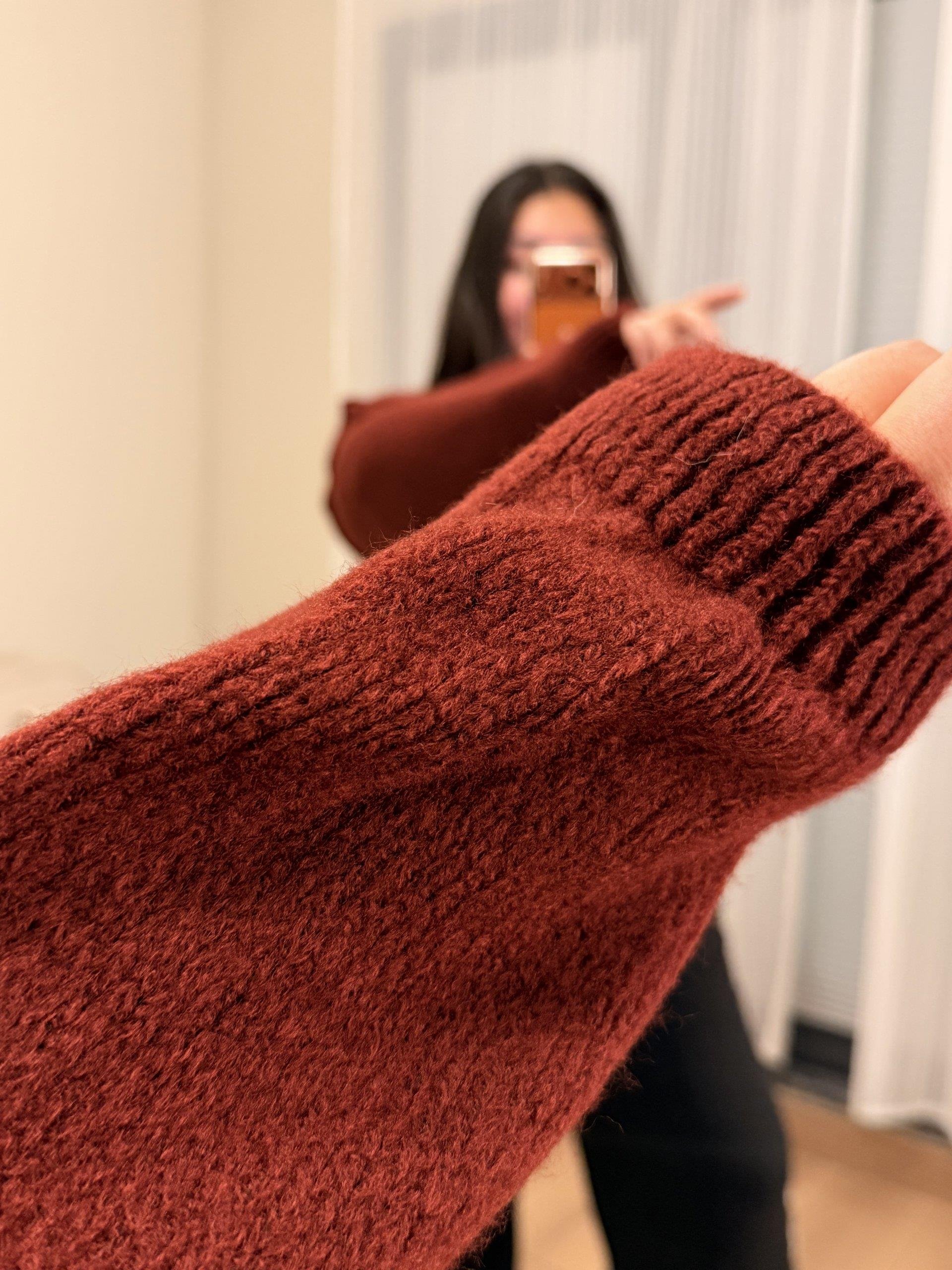 Premium Düğme Detaylı Triko Hırka - Bordo