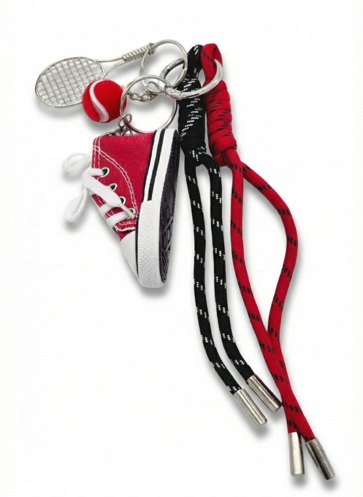 Kırmızı Sneaker Figürlü Spor Charm Anahtarlık / Aksesuar