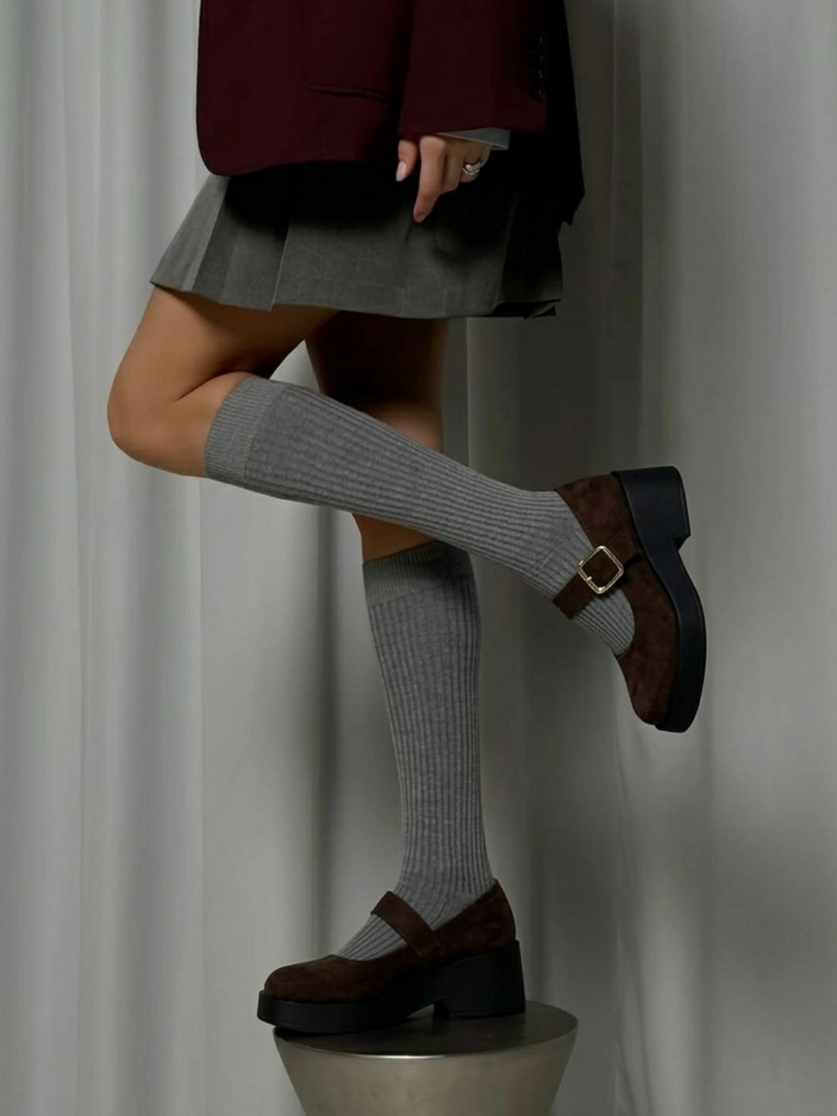 LUVESTA Brown Suede Mary Jane