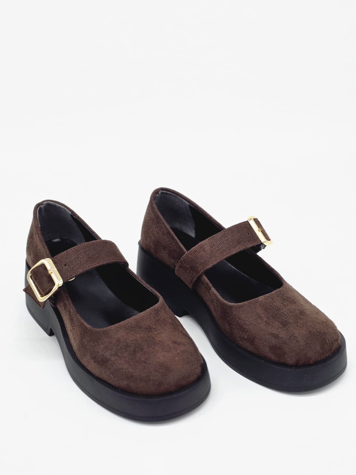 LUVESTA Brown Suede Mary Jane