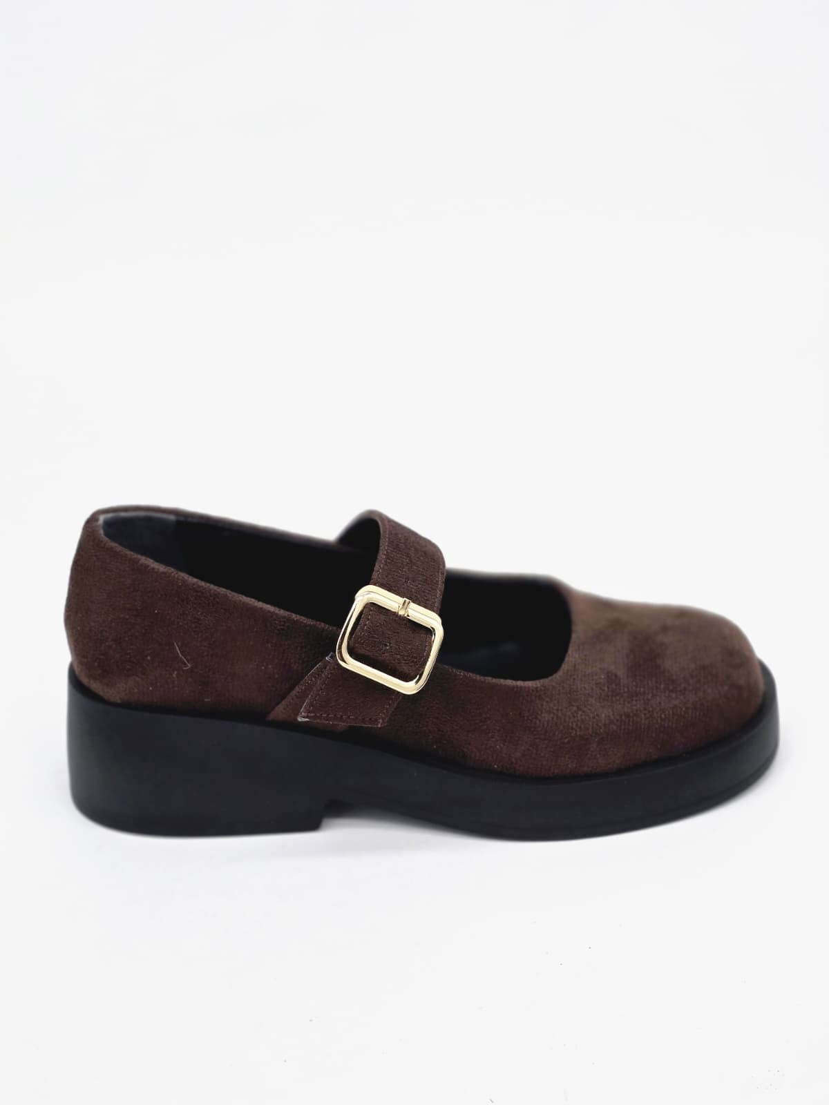 LUVESTA Brown Suede Mary Jane