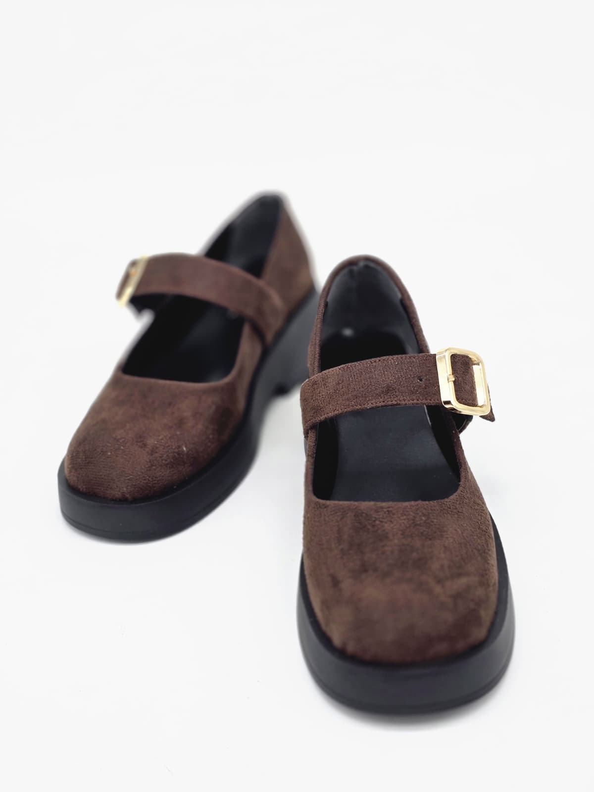 LUVESTA Brown Suede Mary Jane