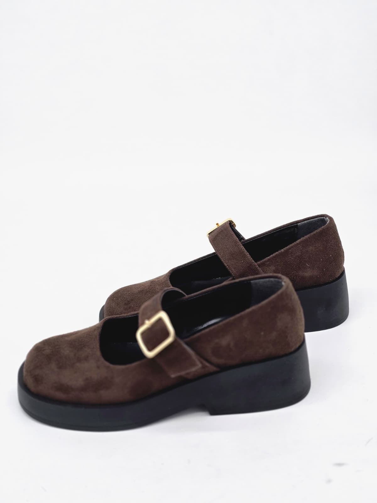 LUVESTA Brown Suede Mary Jane