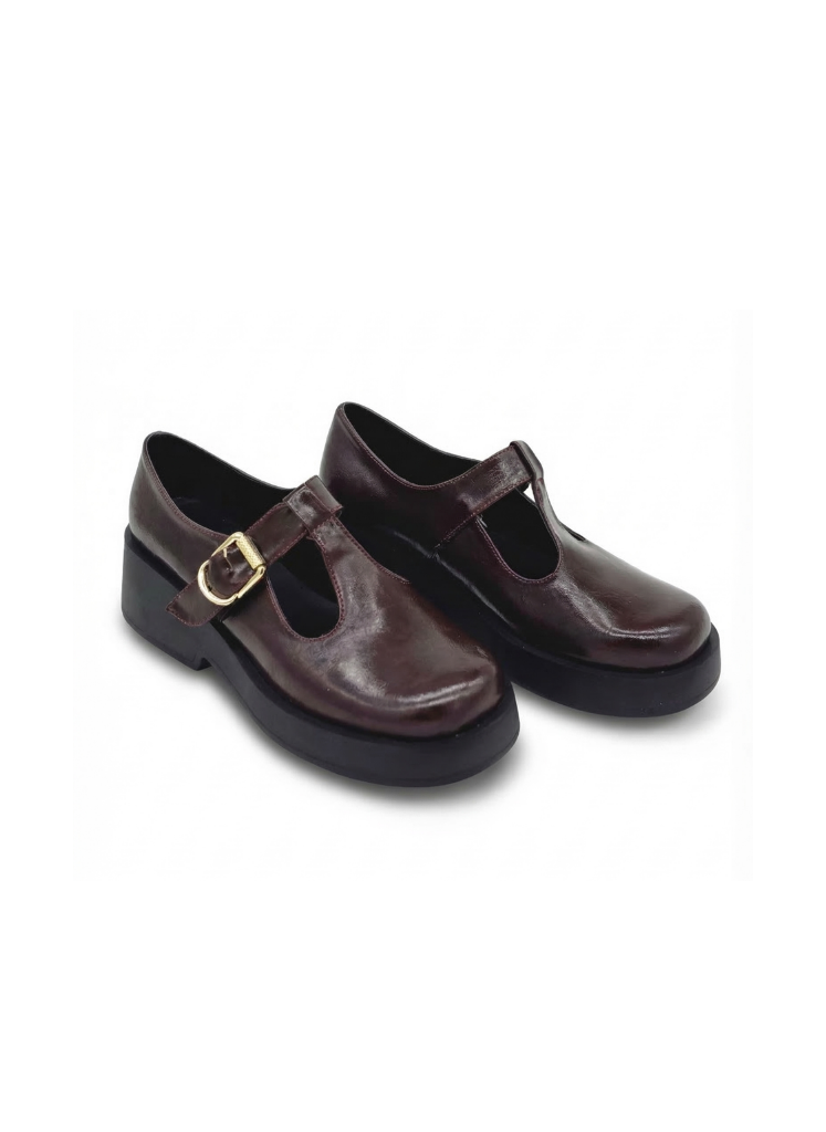LUVESTA Burgundy Crush Platform Mary Jane
