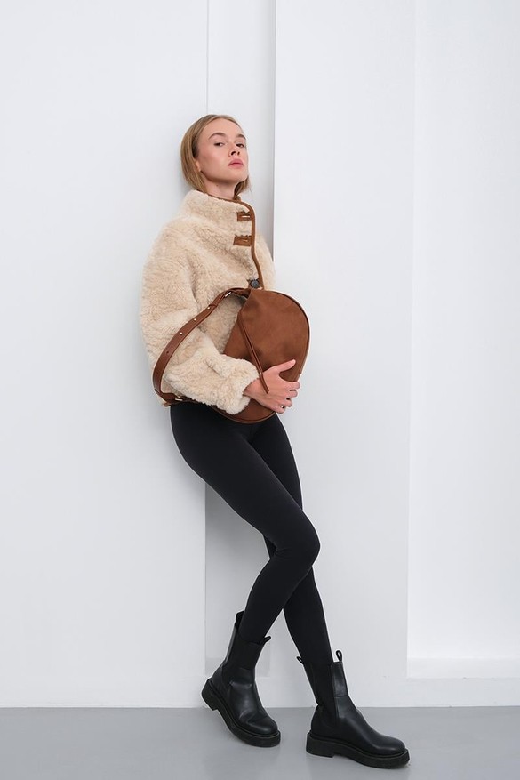 LUVESTA Luxe Suede Hobo Omuz Çantası