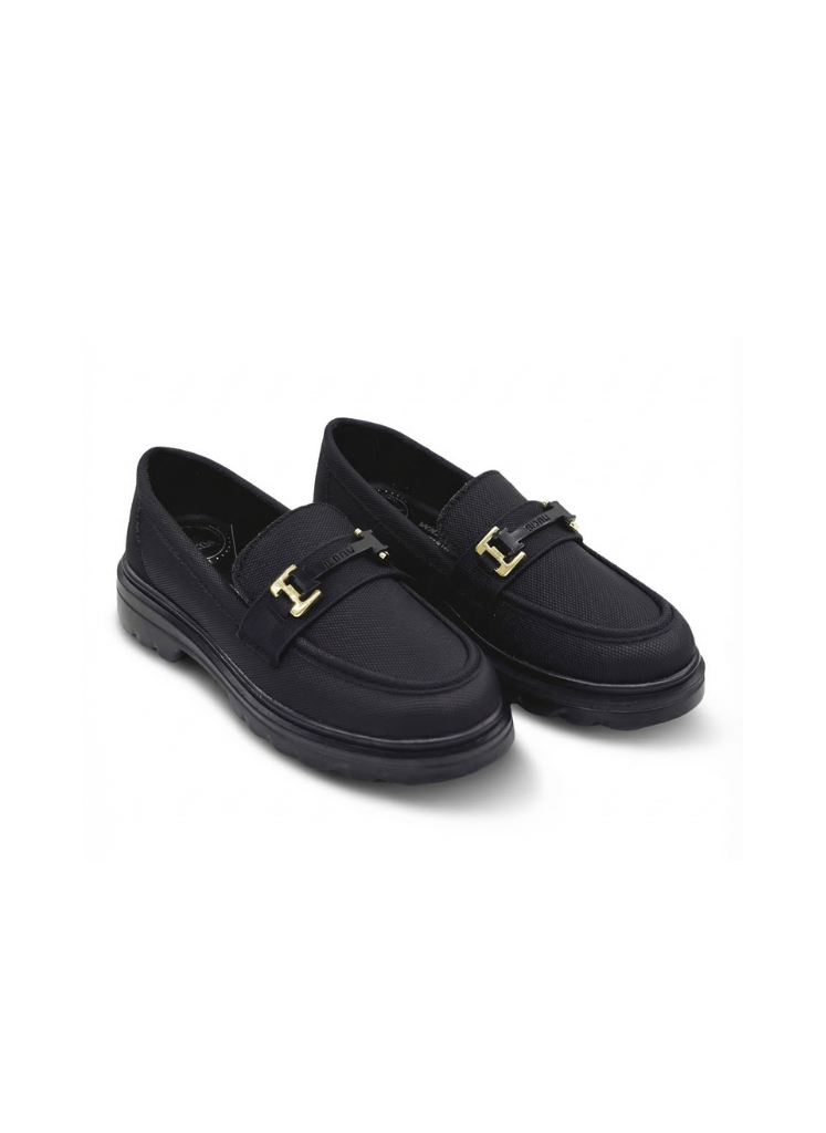 Luvesta – Mat Dokulu Gold Tokalı Comfort Loafer