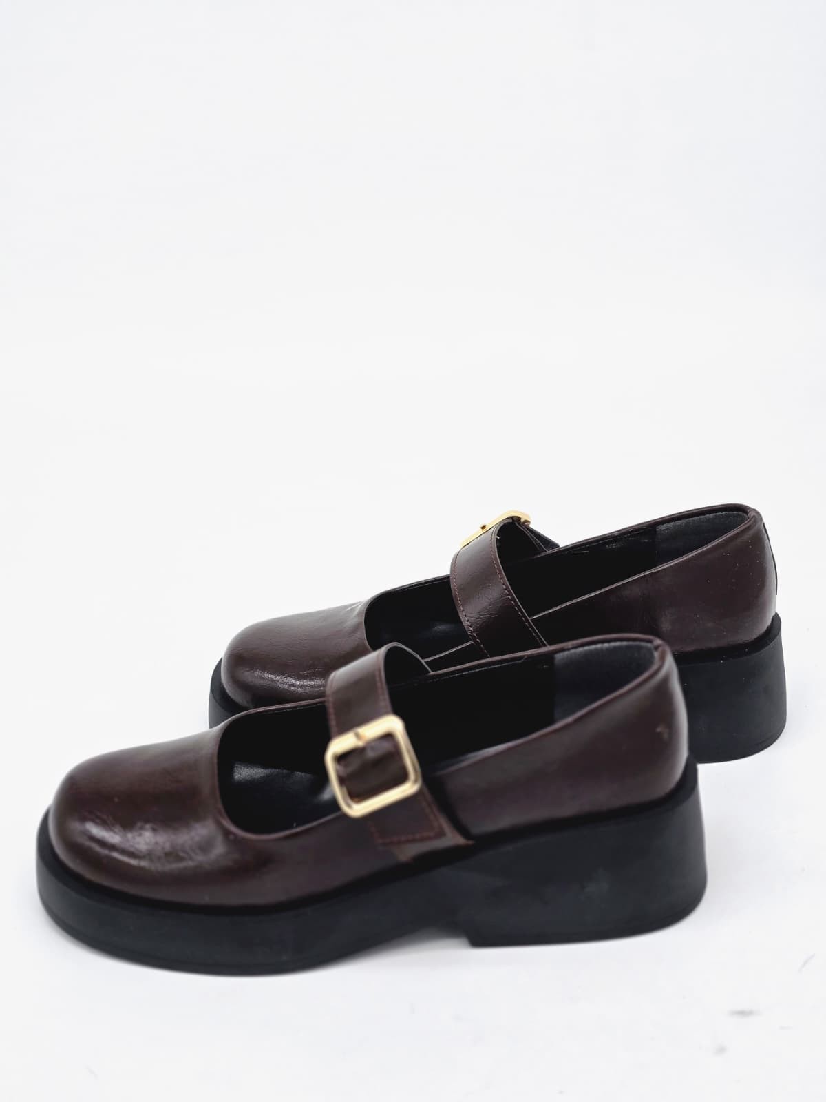 LUVESTA Retro Bold Tokalı Platform Ayakkabı