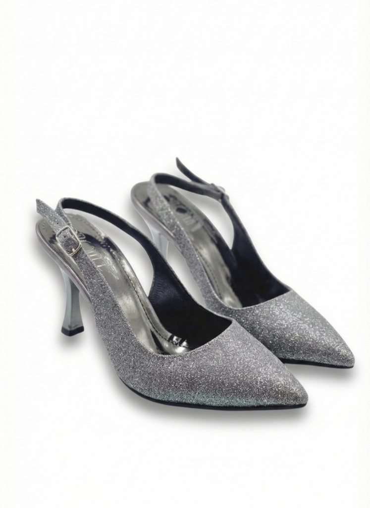 luvestashoes açık topuklu simli kadeh topuk stiletto