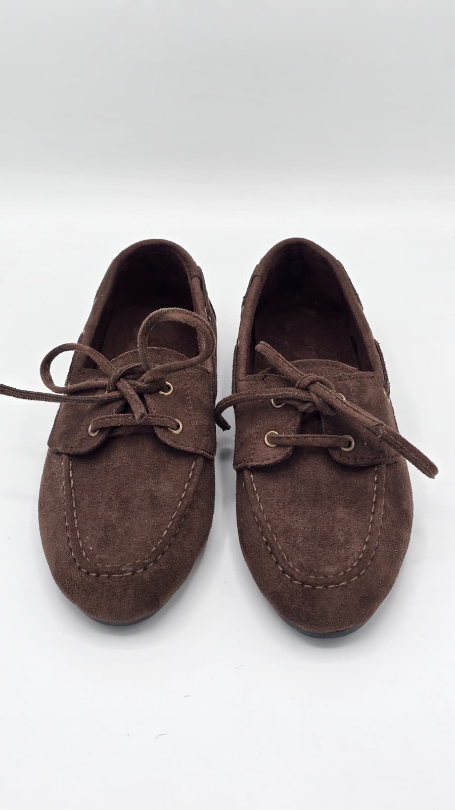 luvestashoes Bağcıklı süet babet acı kahve