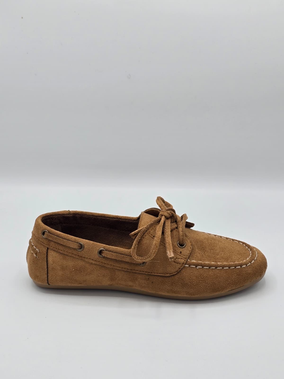 luvestashoes Bağcıklı süet babet taba