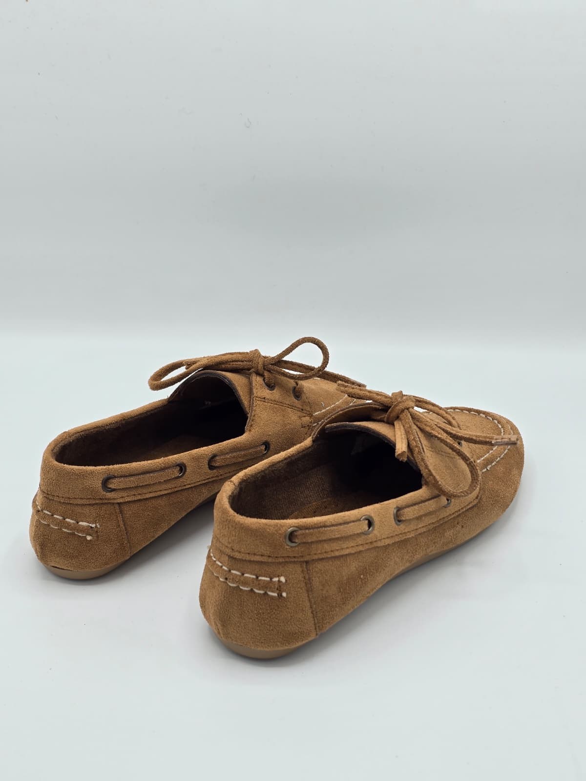 luvestashoes Bağcıklı süet babet taba