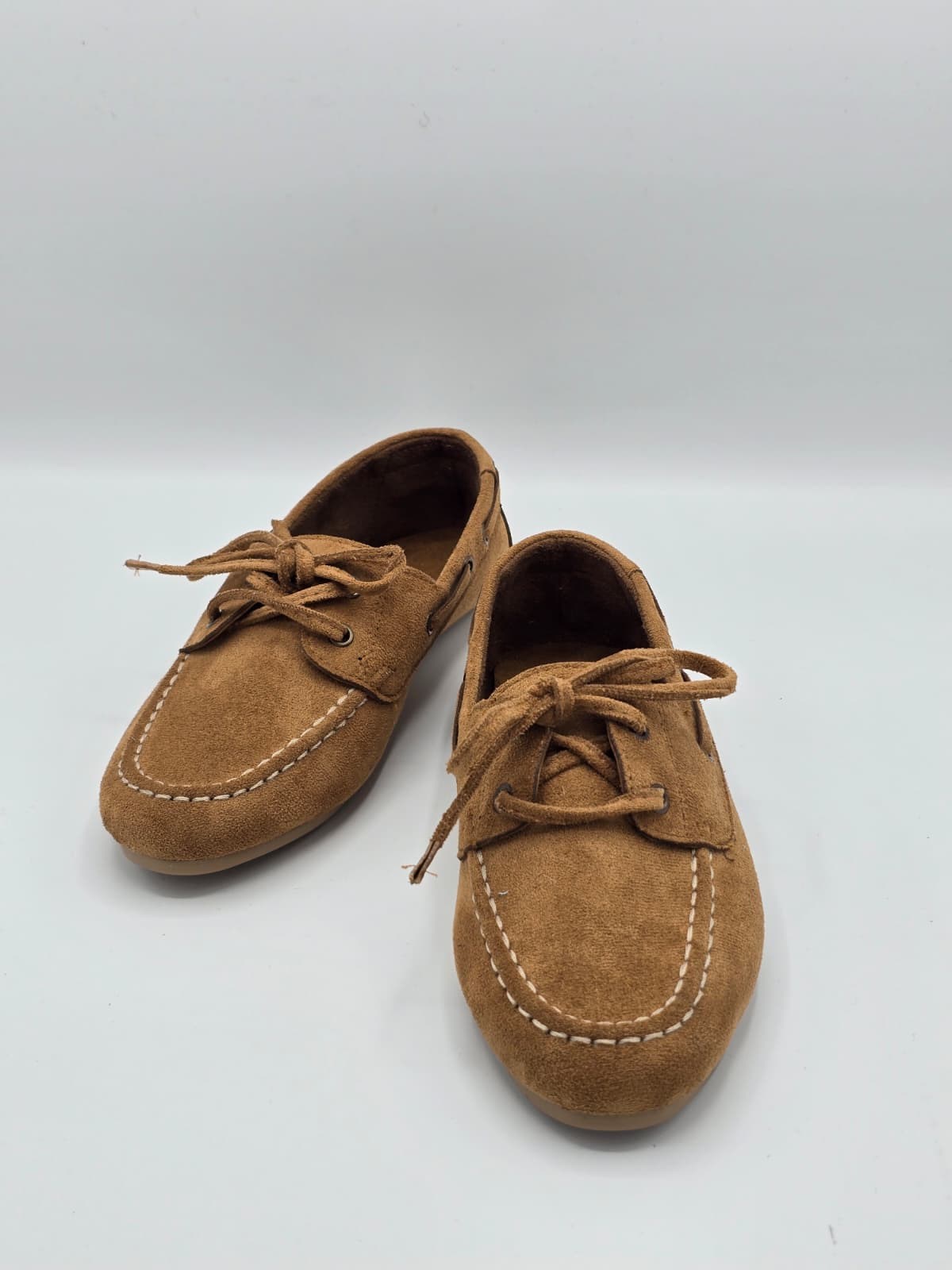 luvestashoes Bağcıklı süet babet taba