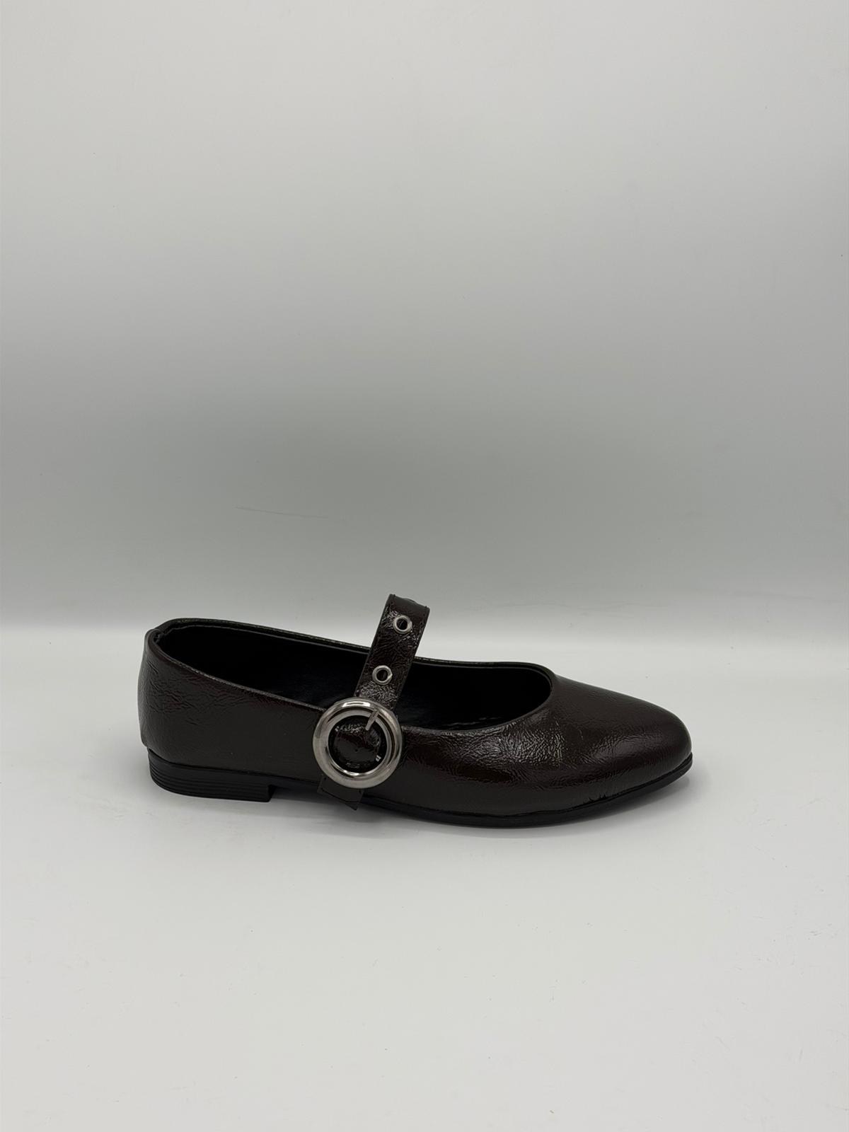 LUVESTASHOES GÜMÜŞ TOKALI SİVRİ BURUN BABET