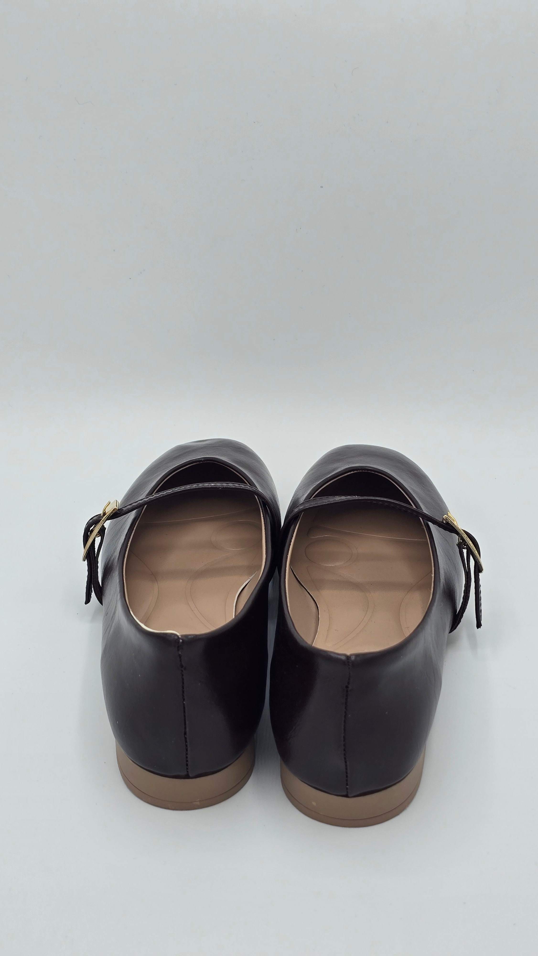Luvestashoes Kahve Tek Tokalı Klasik Babet
