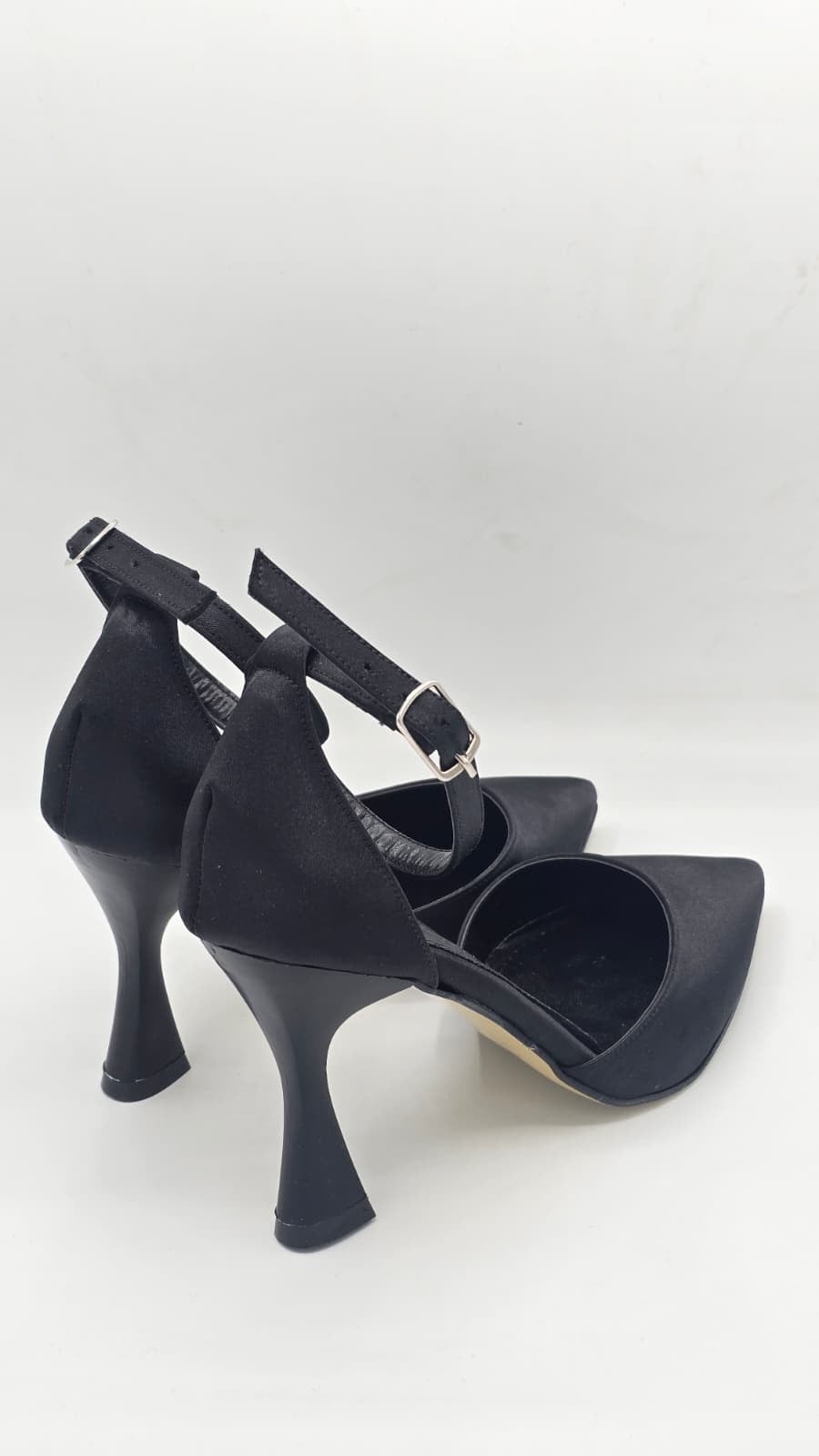Luvestashoes Mat Gece Siyahı Kadeh Topuklu Ortopedik Stiletto