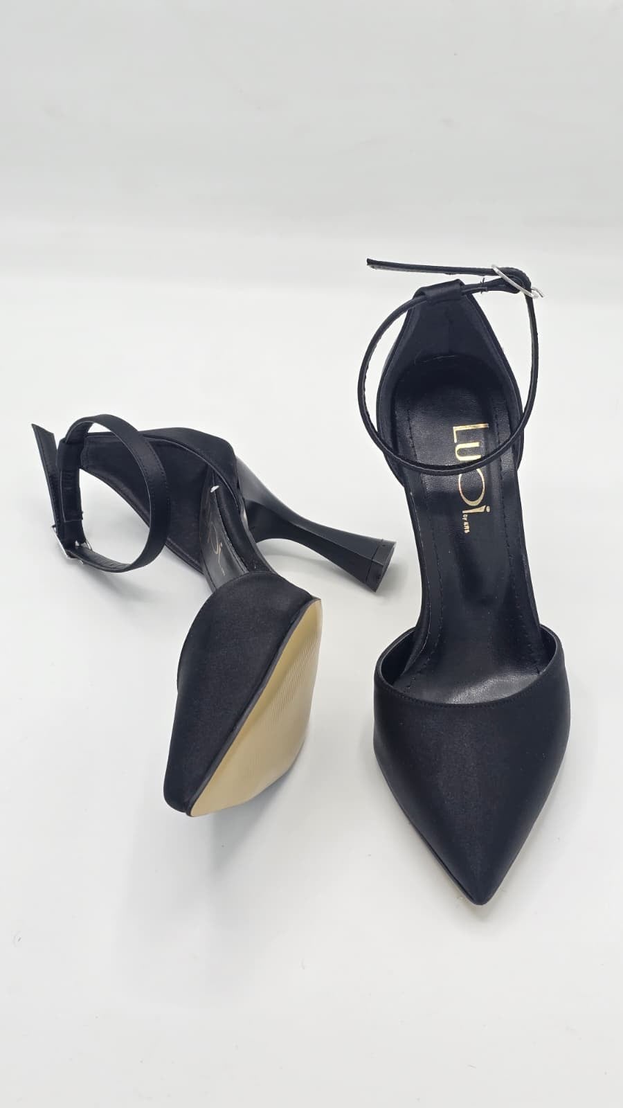 Luvestashoes Mat Gece Siyahı Kadeh Topuklu Ortopedik Stiletto