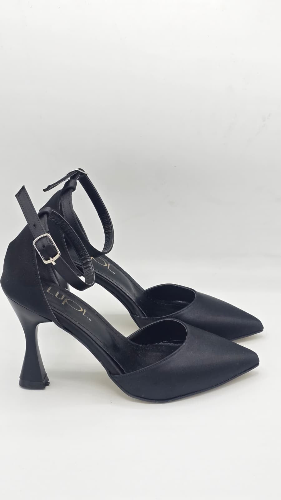Luvestashoes Mat Gece Siyahı Kadeh Topuklu Ortopedik Stiletto