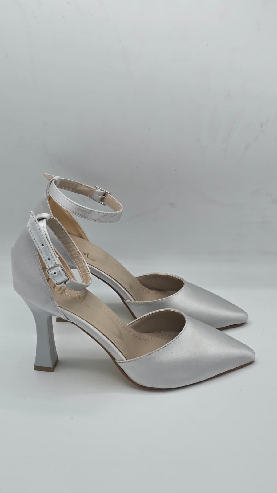 Luvestashoes Sedef Beyazı Kadeh Topuklu Ortopedik Stiletto 