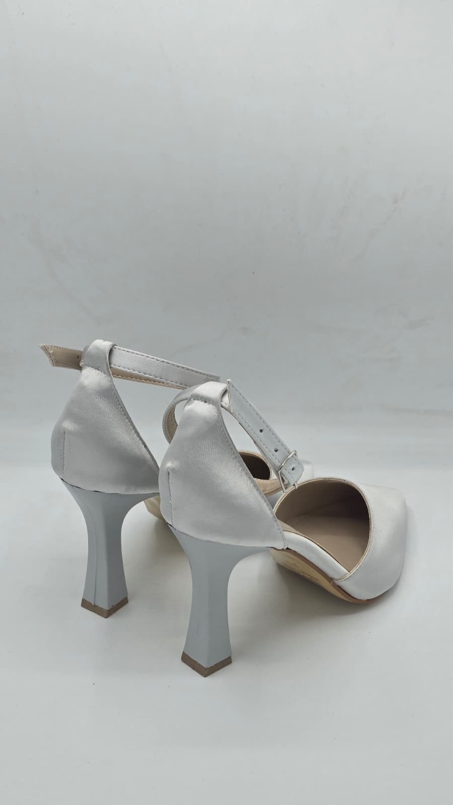 Luvestashoes Sedef Beyazı Kadeh Topuklu Ortopedik Stiletto 