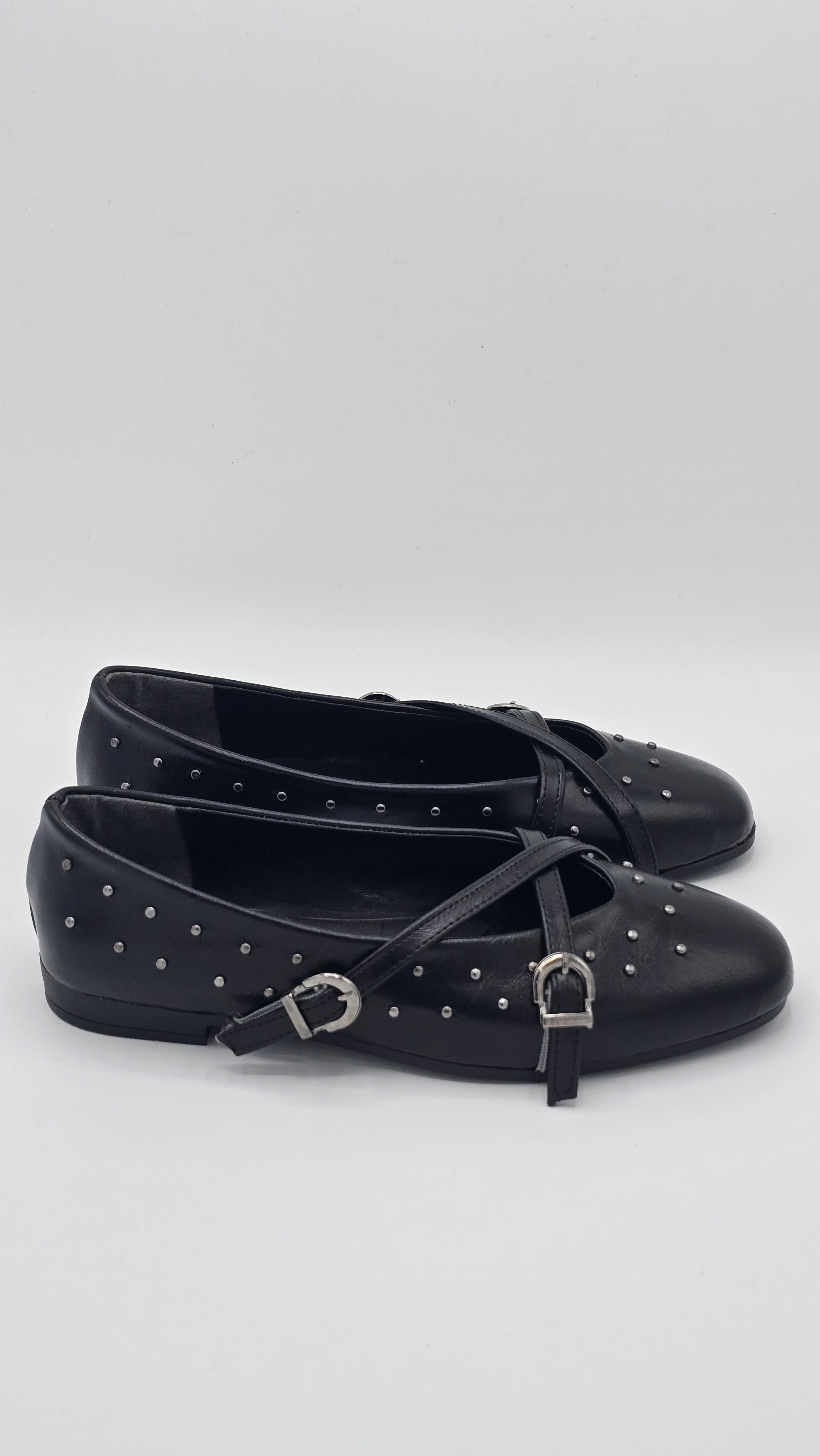 Luvestashoes Siyah Trok Detaylı Çapraz Bantlı Ortopedik Babet