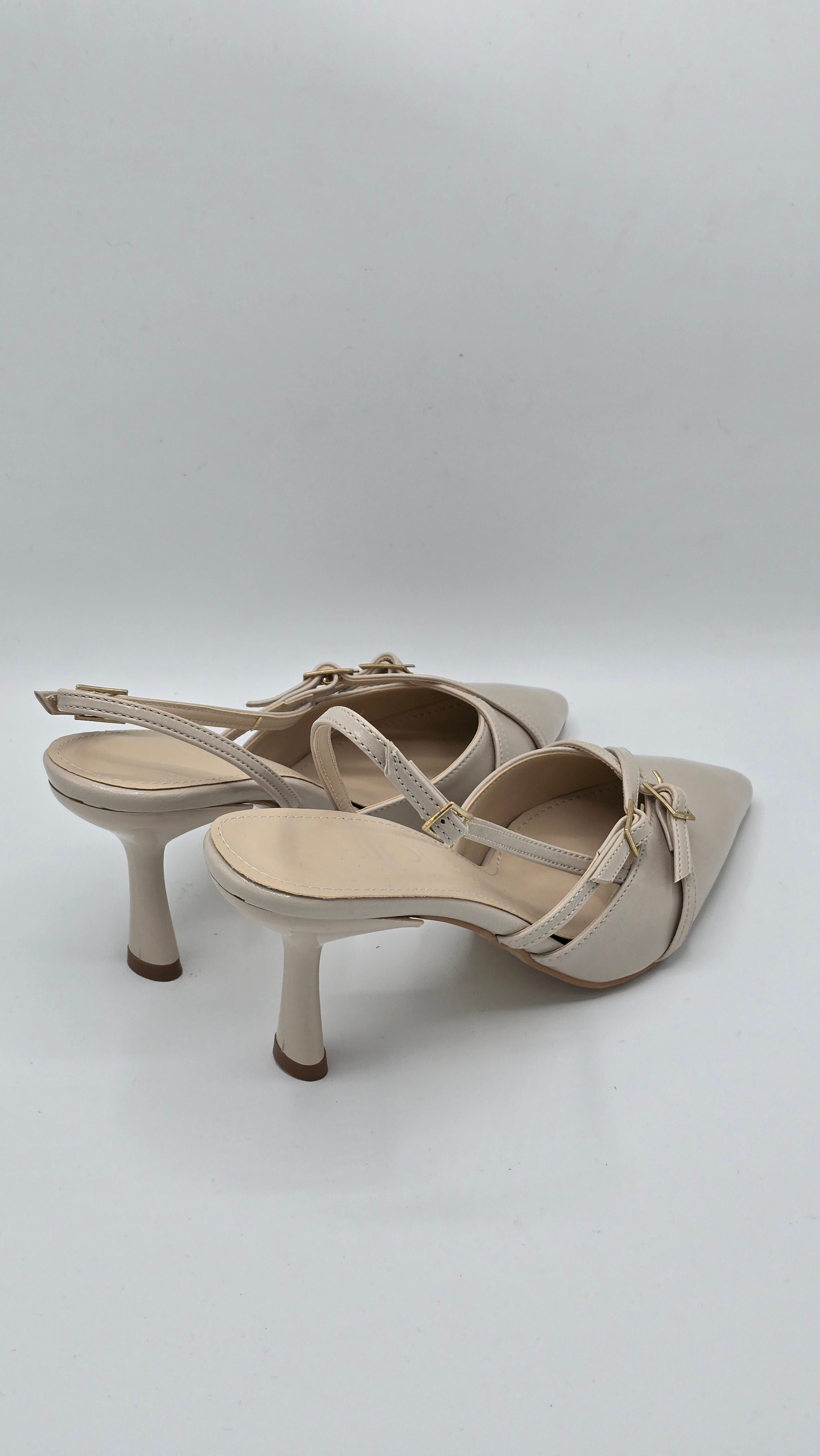 Luvestashoes Taş Beji Çapraz Kemerli Ortopedik Stiletto