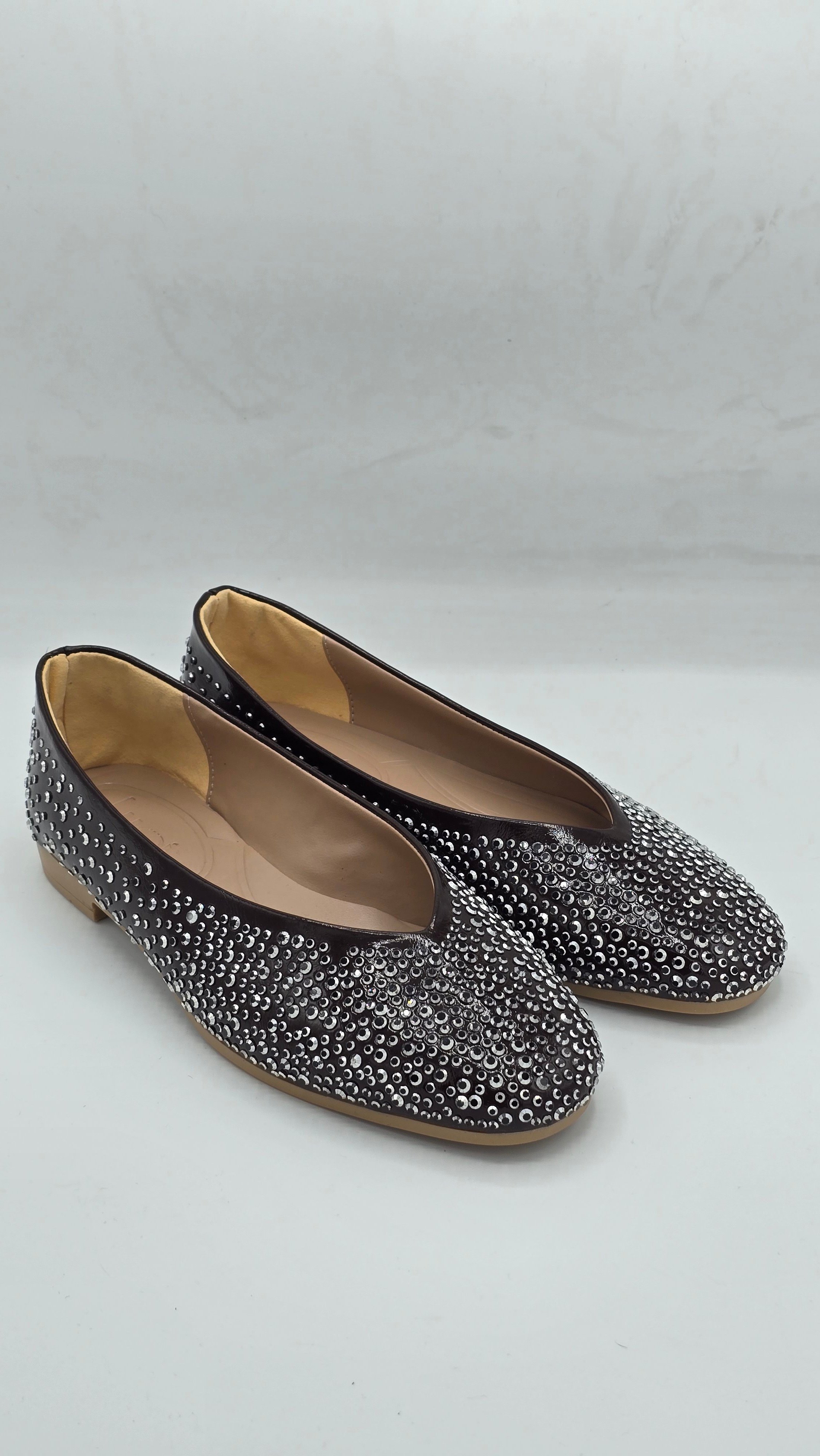 LUVESTASHOES TAŞ DOKULU BABET ACI KAHVE