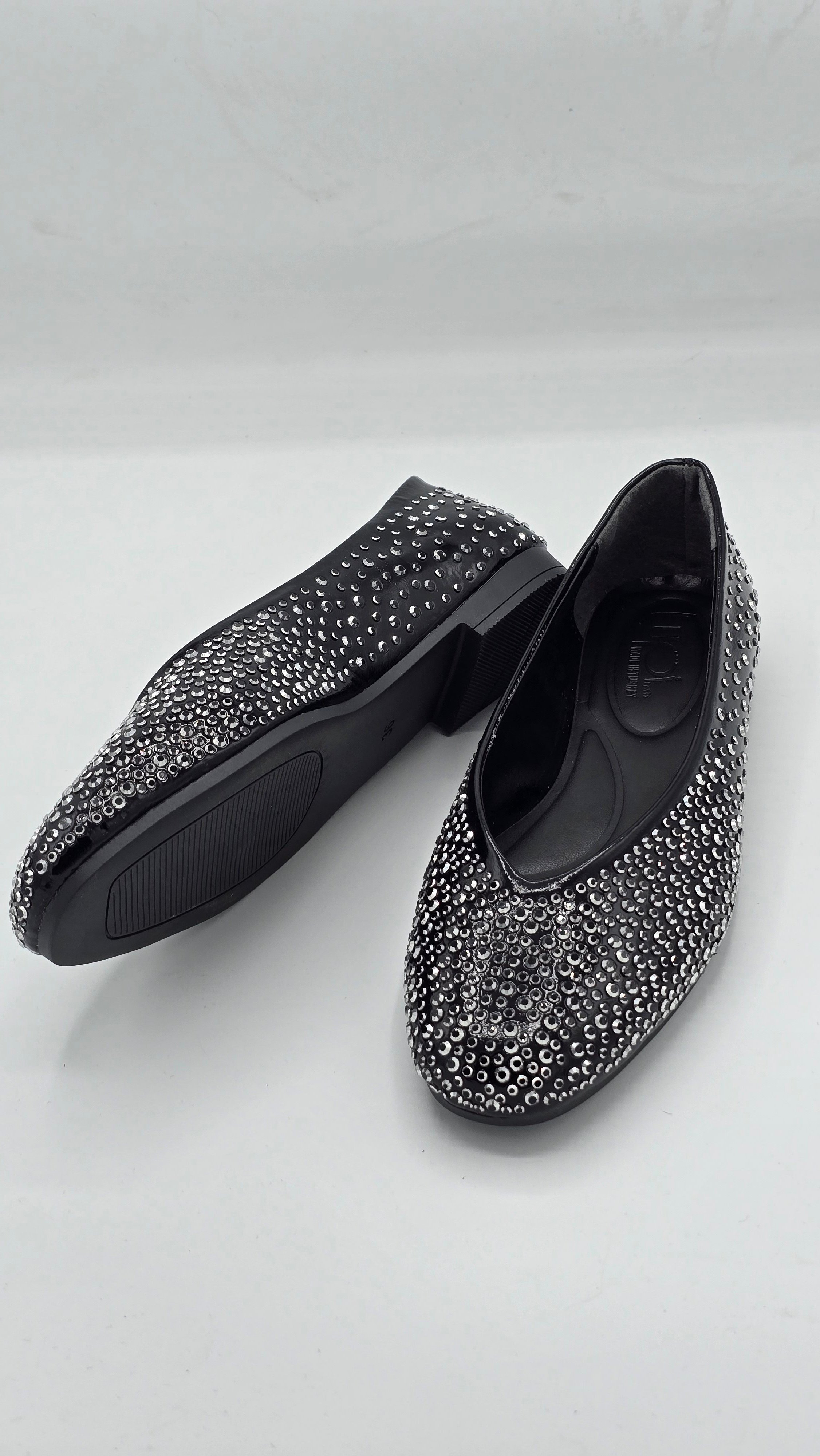 LUVESTASHOES TAŞ DOKULU BABET SİYAH