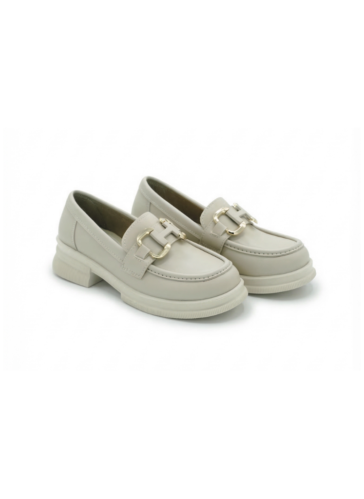 Toka Detaylı Loafer Bej