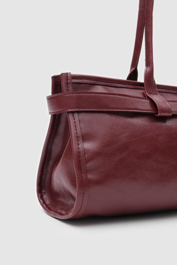 Vintage Baget Çanta Bordo