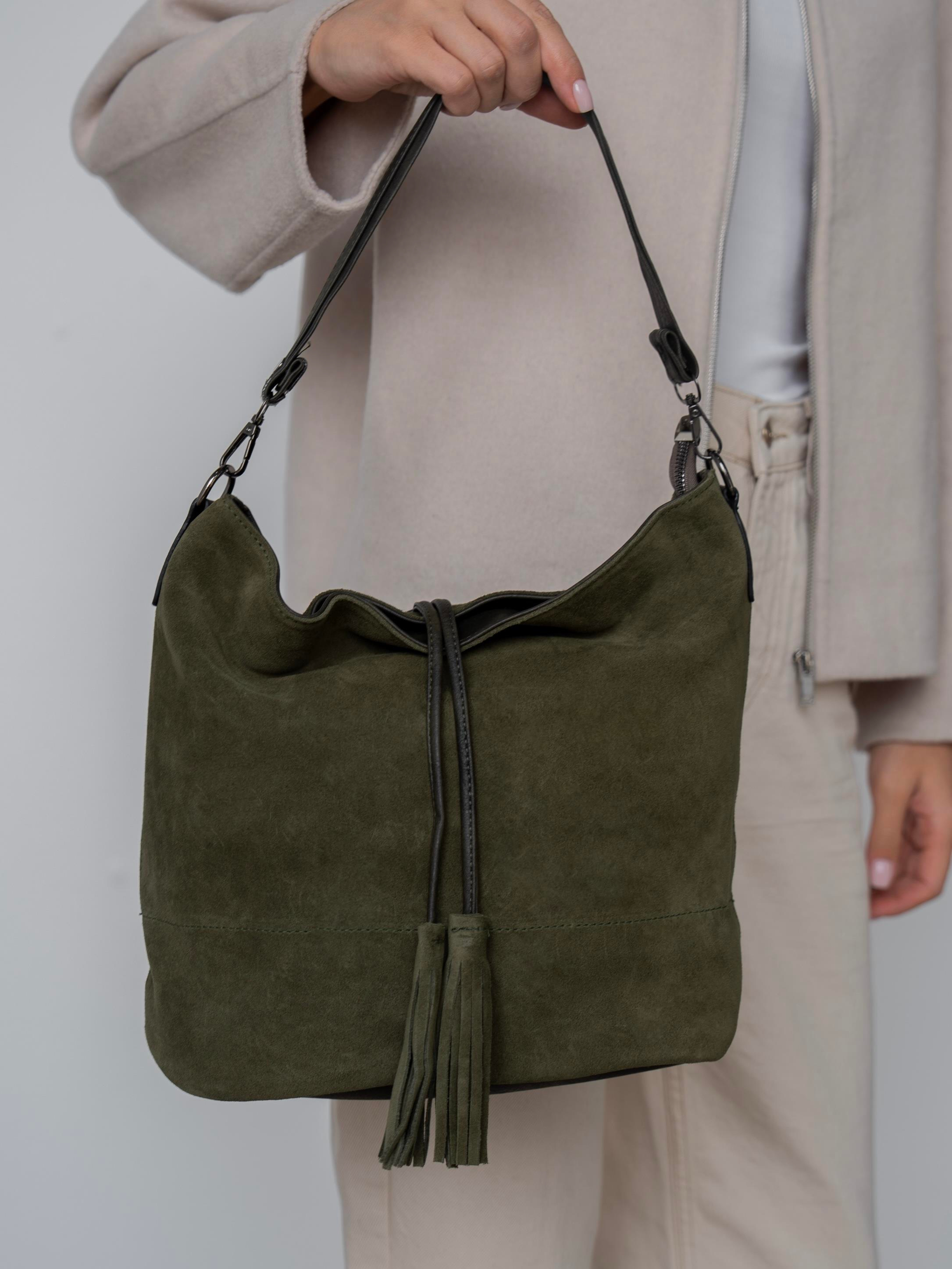 2371 Haki Süet    Çanta