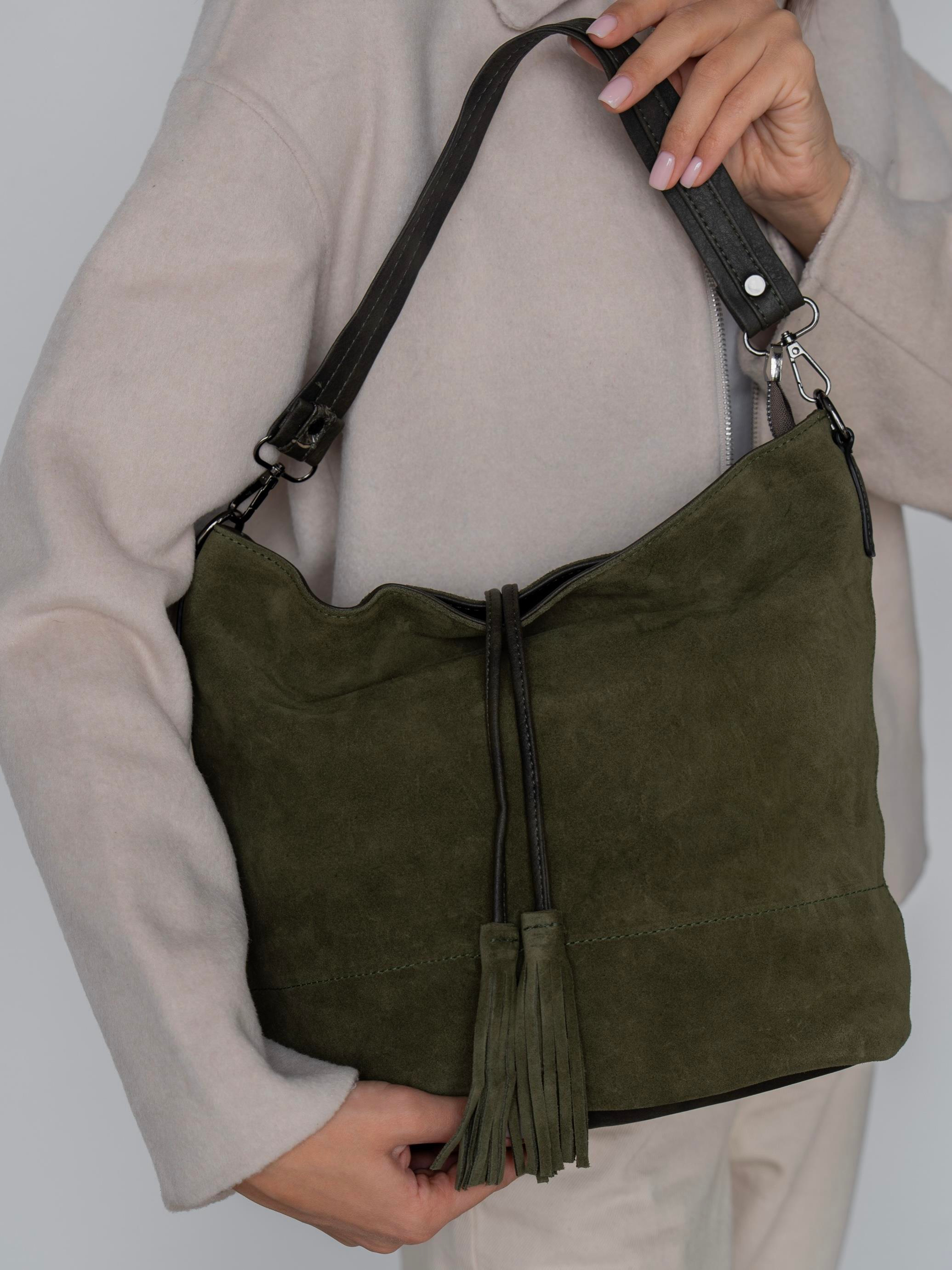 2371 Haki Süet    Çanta