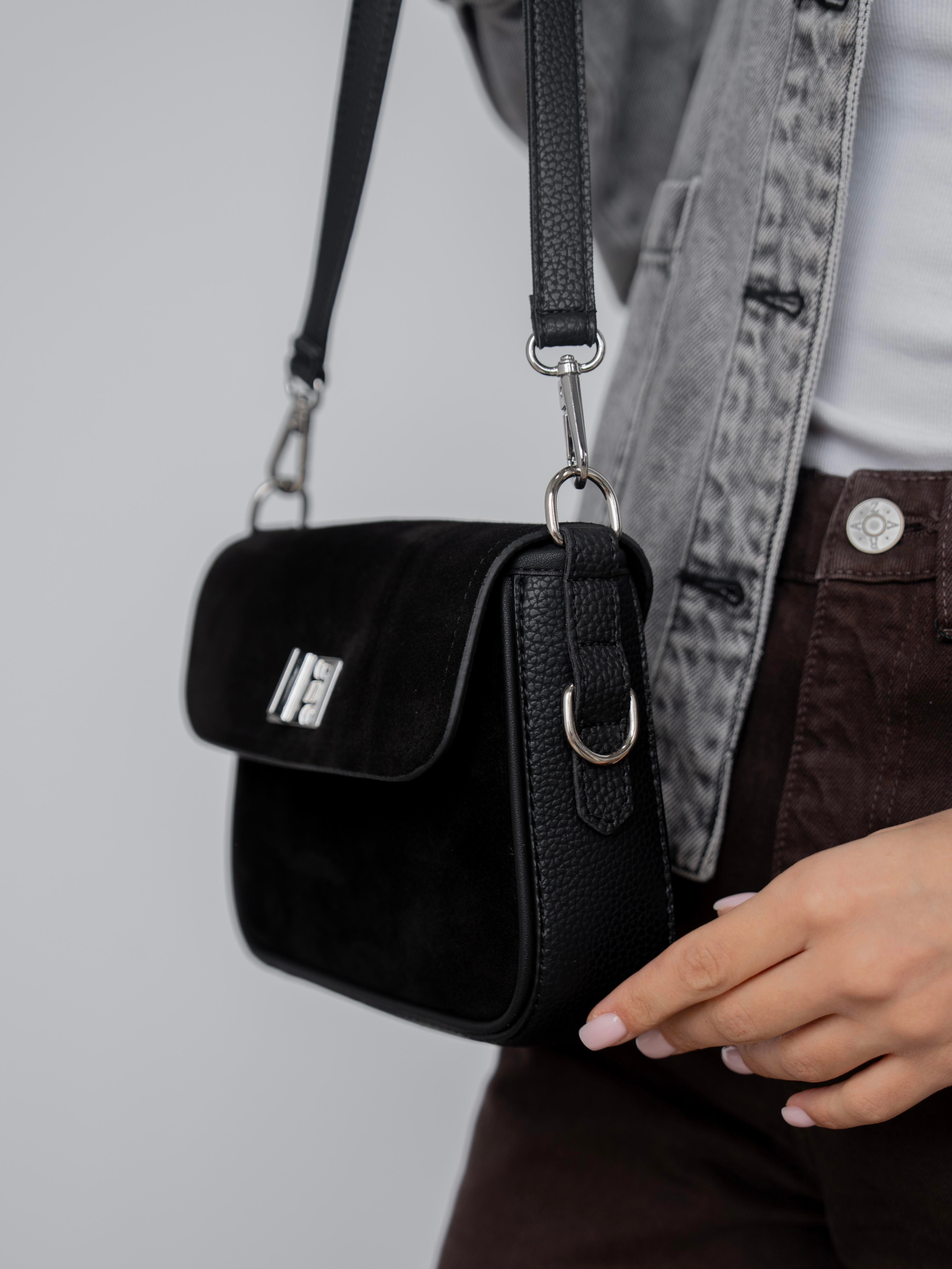 491 Siyah Süet    Çanta