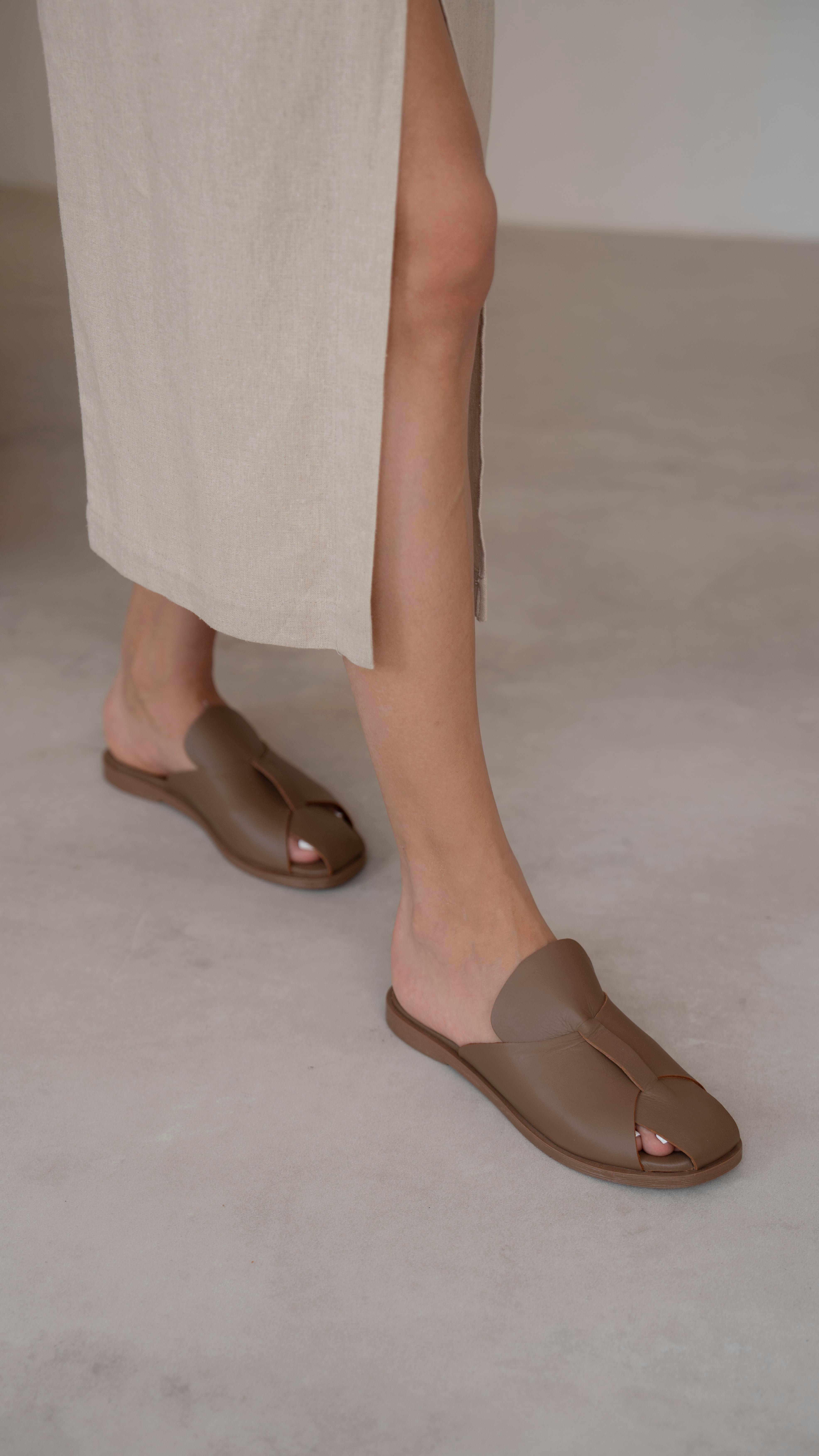 Bayern Kahve   Hakiki Deri   Terlik