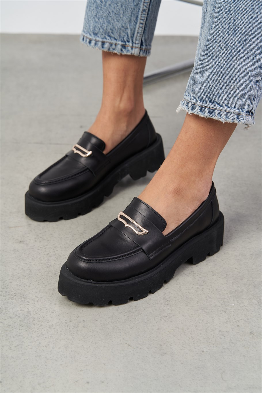 Crispin Siyah Deri   Makosen Ayakkabı