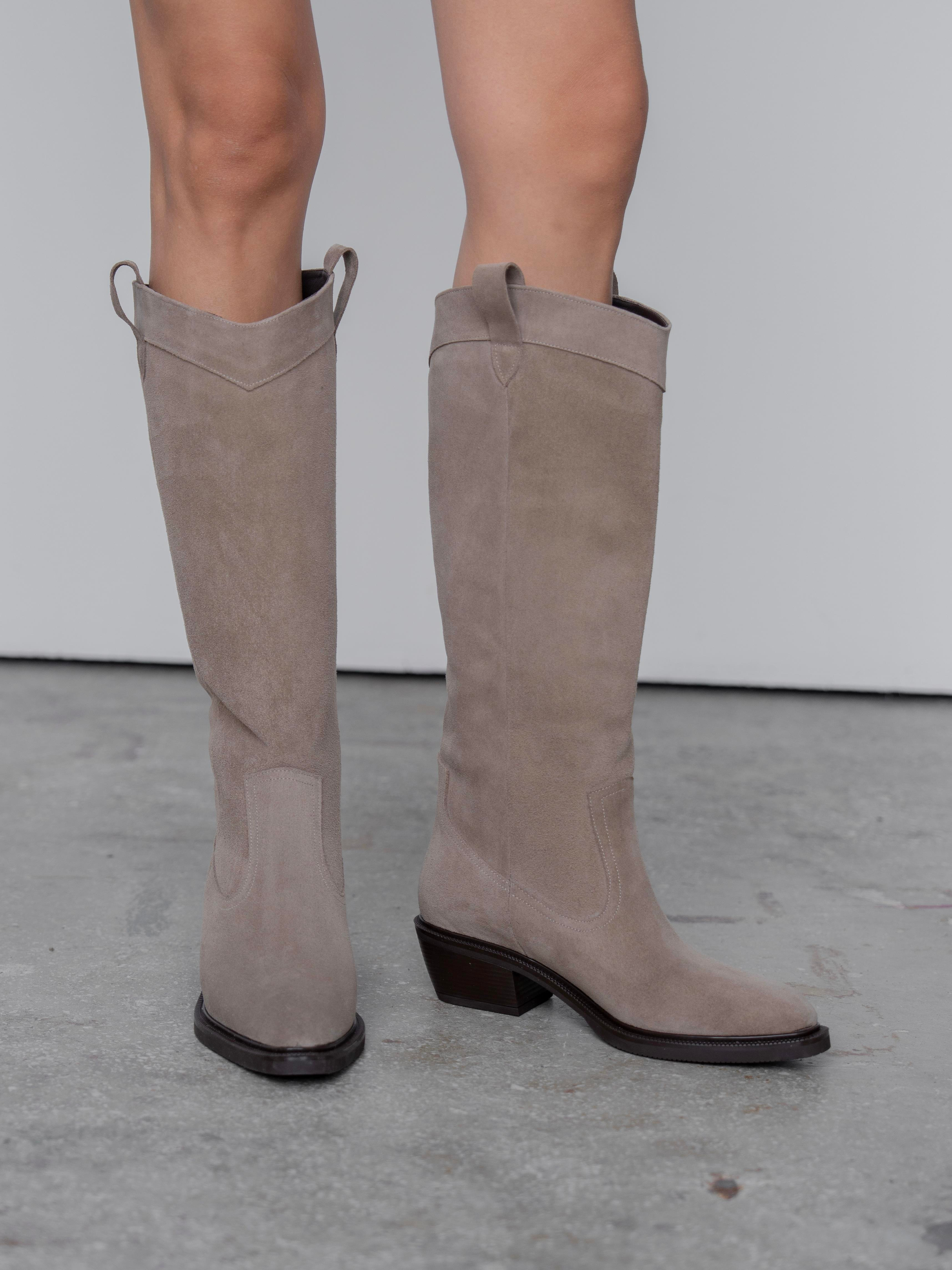 Fonseca Vizon Süet Hakiki Deri  Çizme