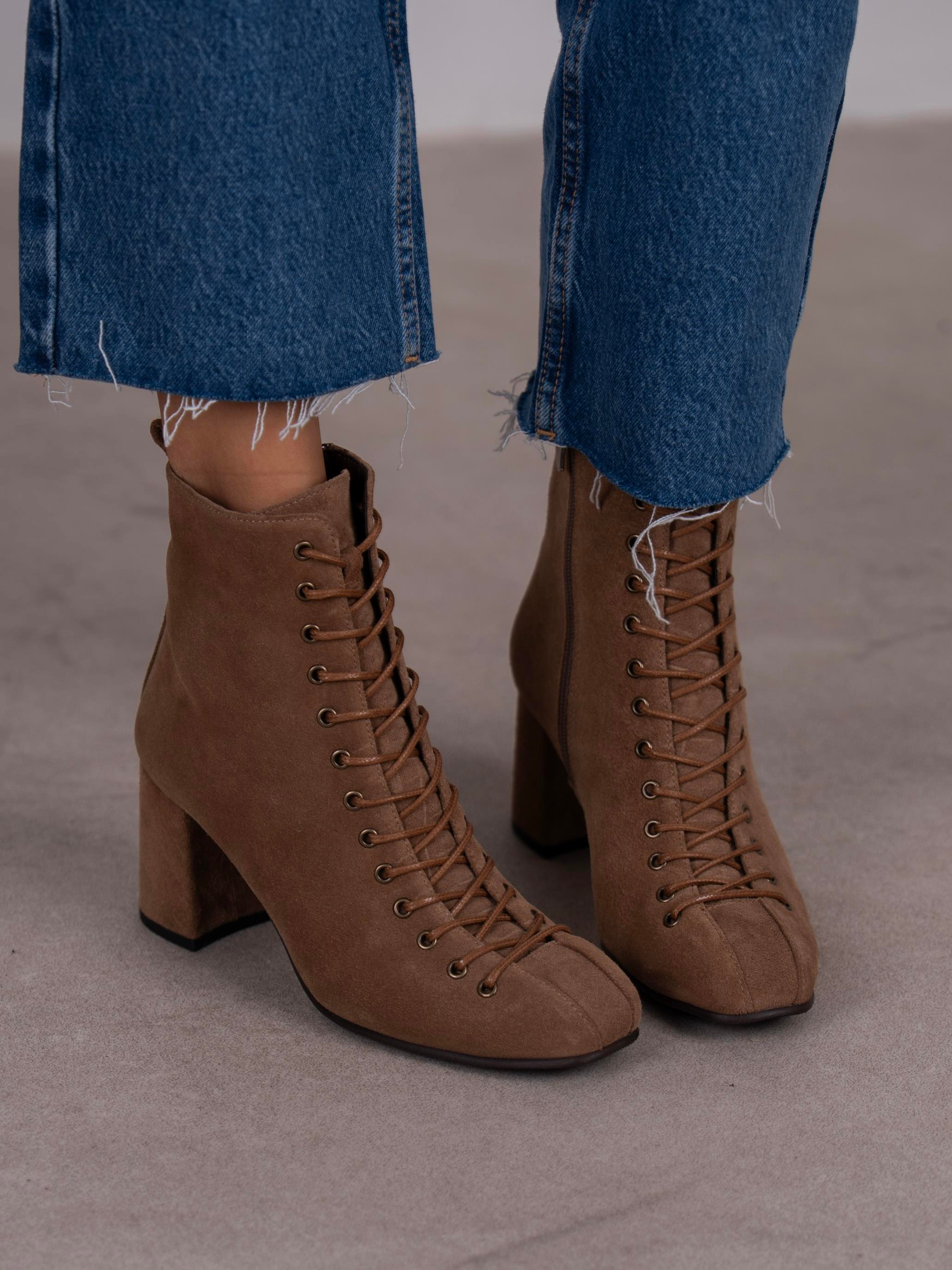 Gigi Camel Süet Hakiki Deri  Bot