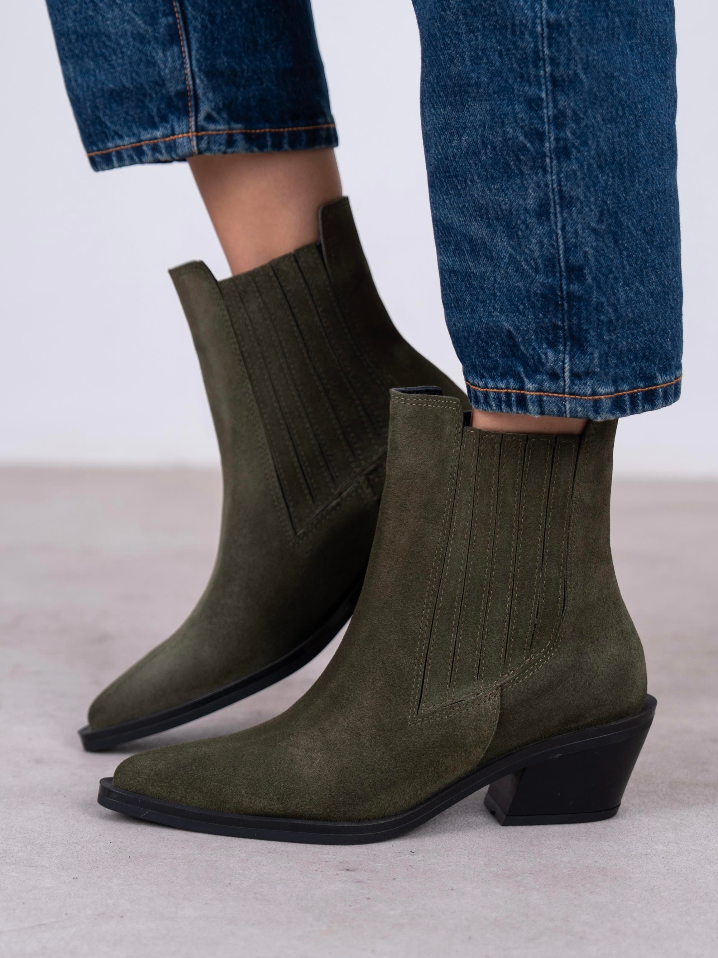 Lexis Haki Süet Hakiki Deri Kadın Bot