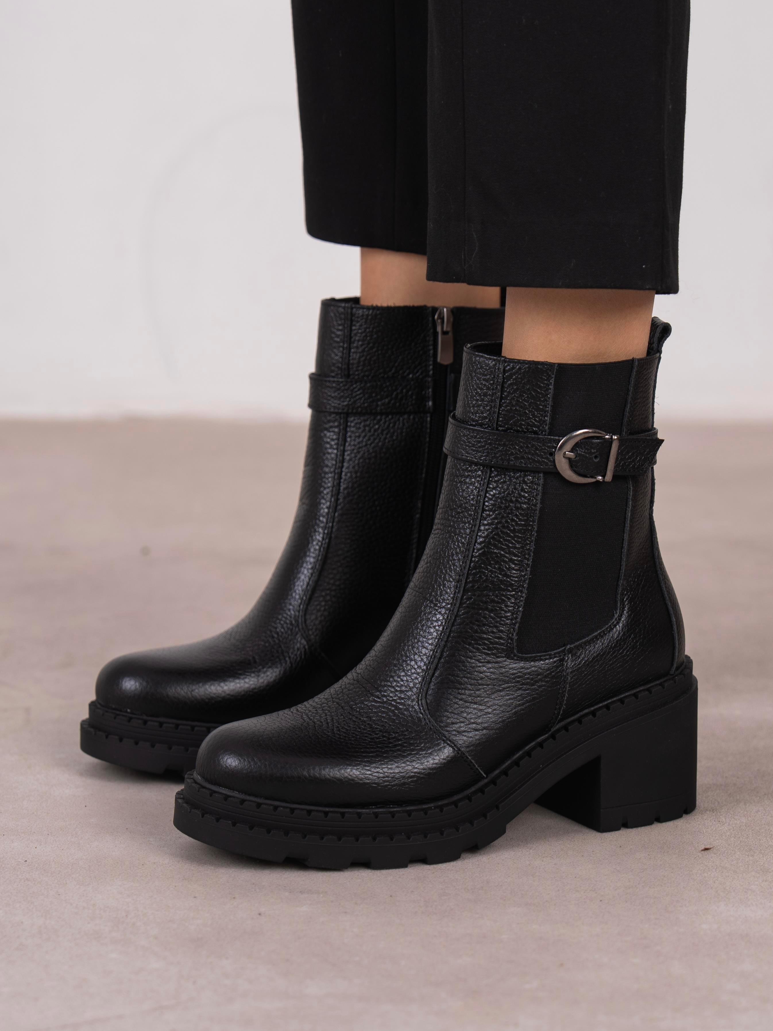 Lumi Siyah Hakiki Deri Kadın Bot