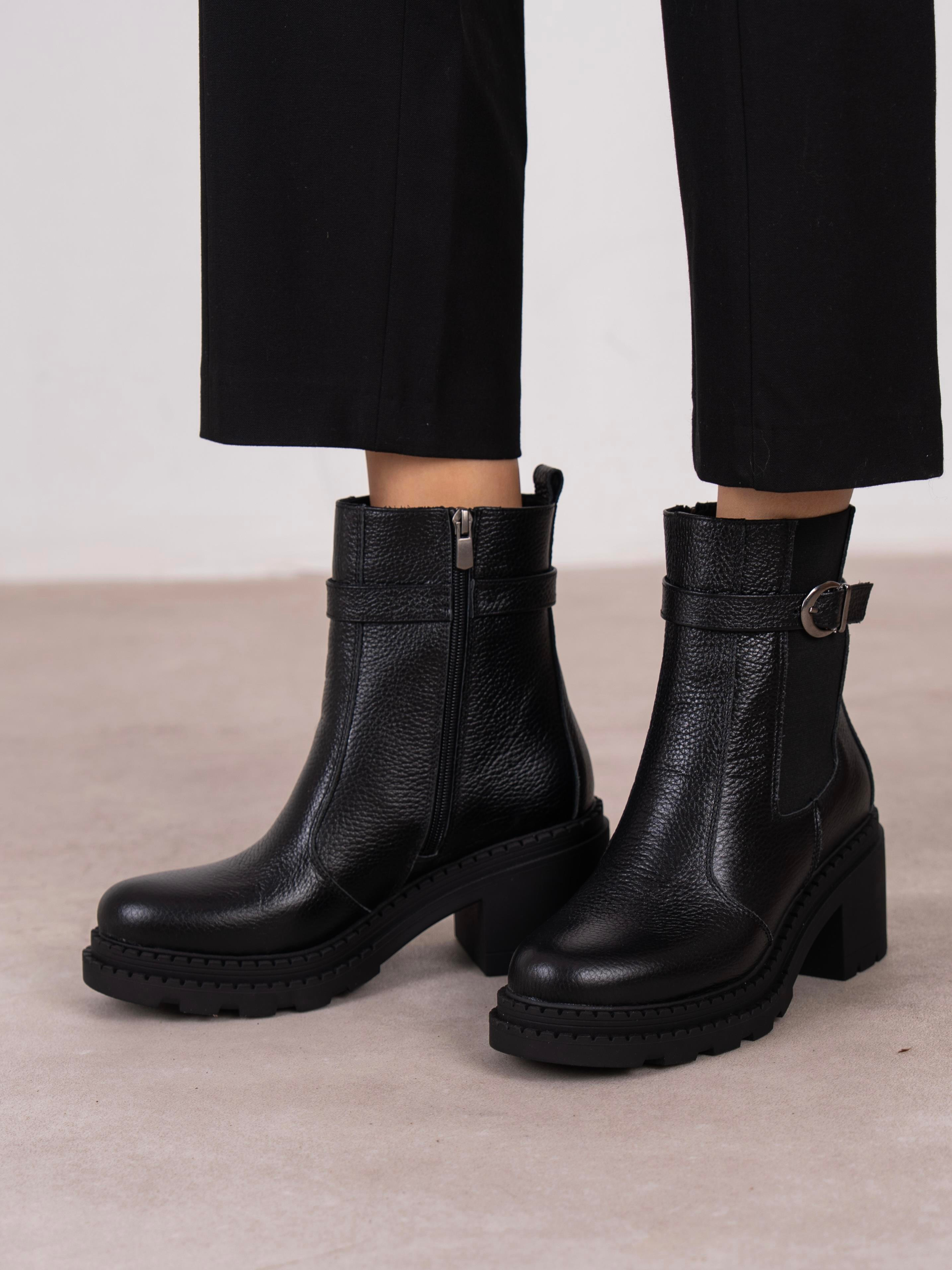 Lumi Siyah Hakiki Deri Kadın Bot