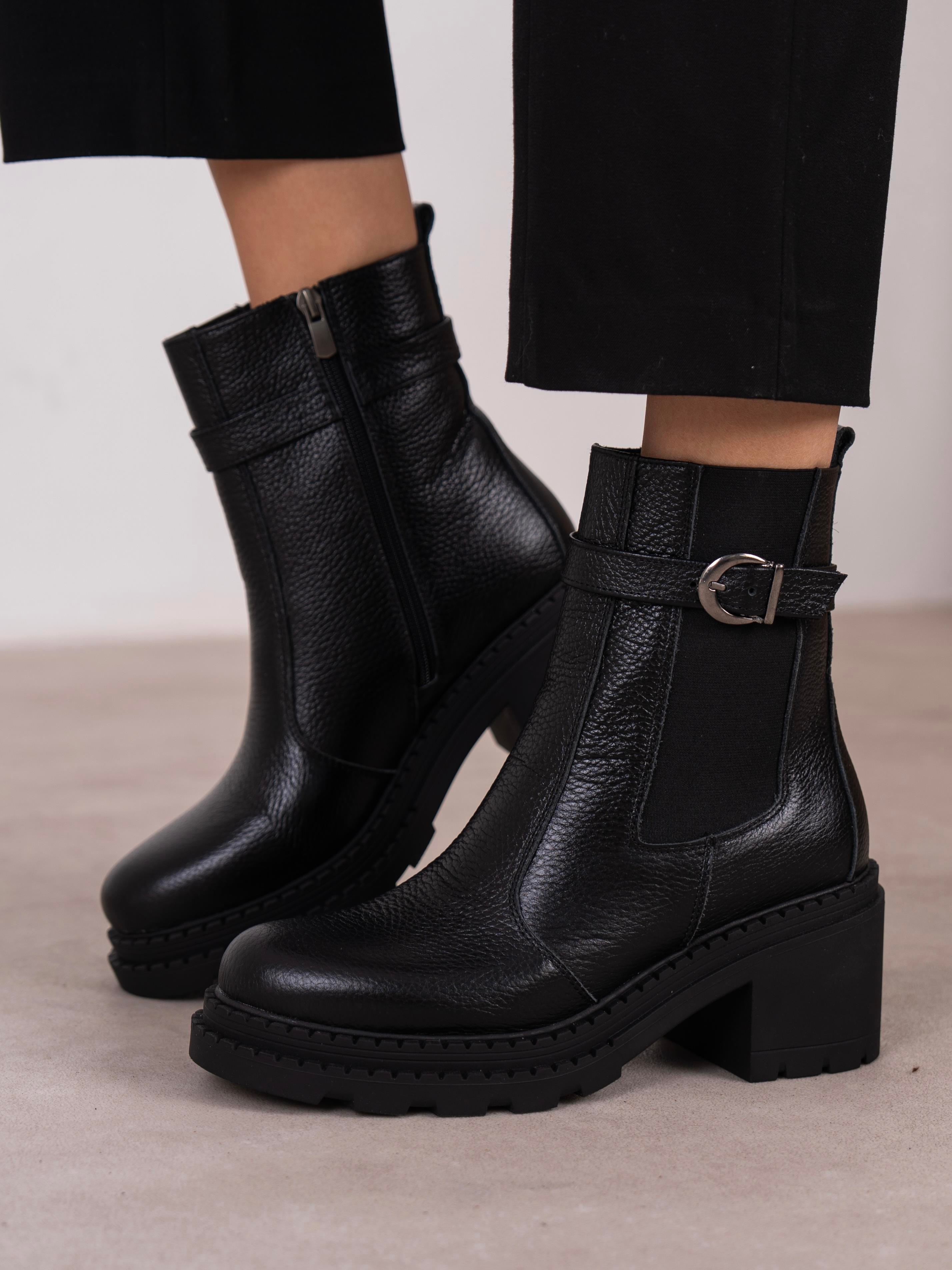 Lumi Siyah Hakiki Deri Kadın Bot