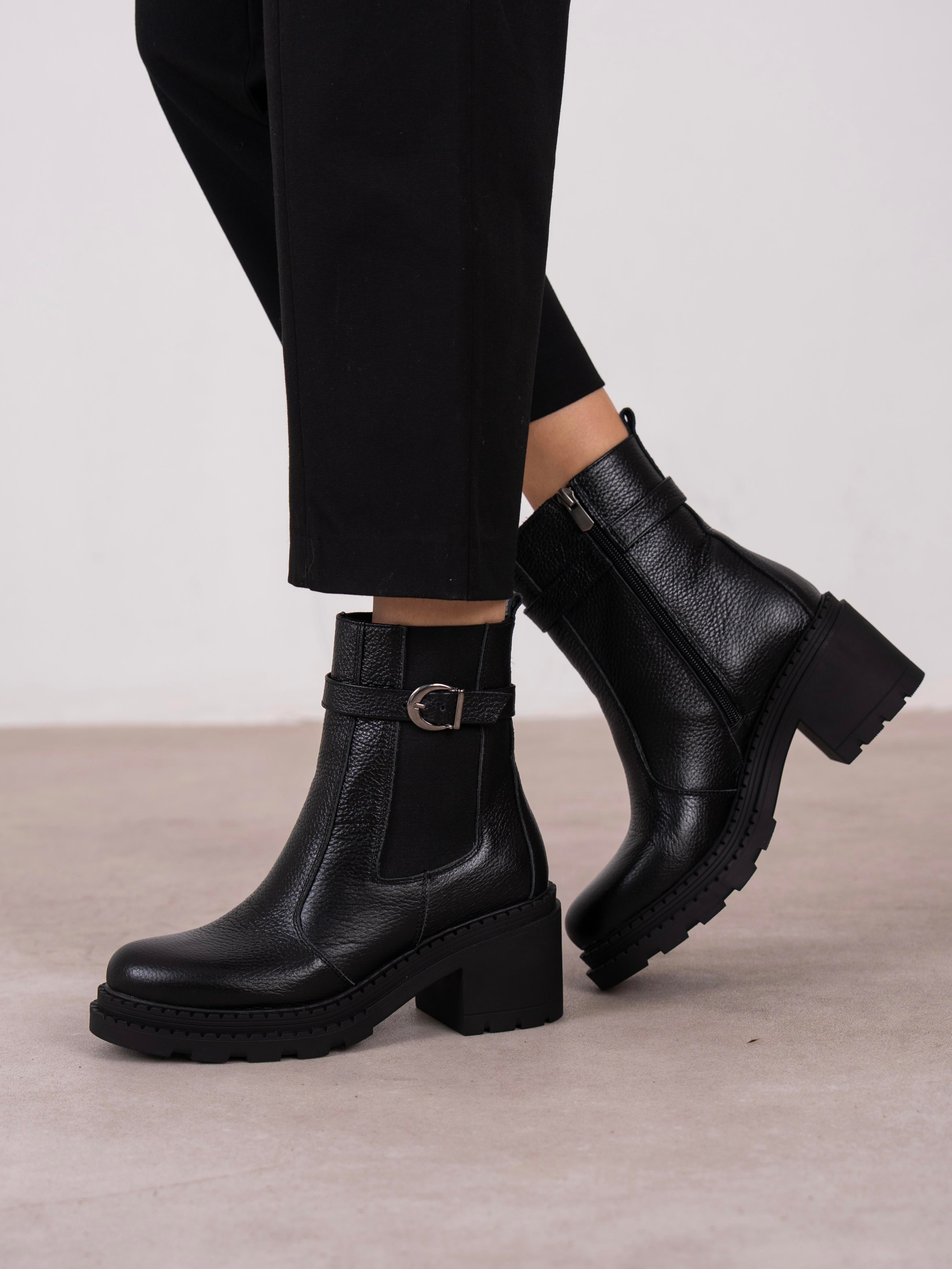 Lumi Siyah Hakiki Deri Kadın Bot