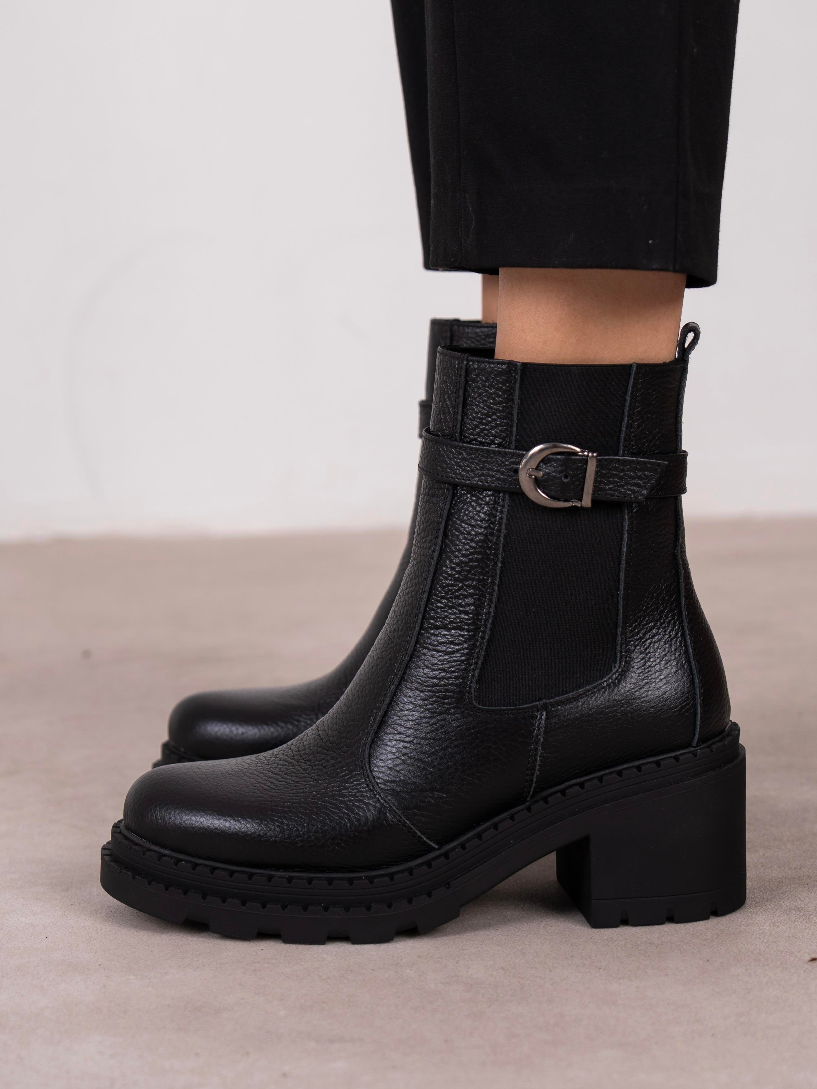 Lumi Siyah Hakiki Deri Kadın Bot