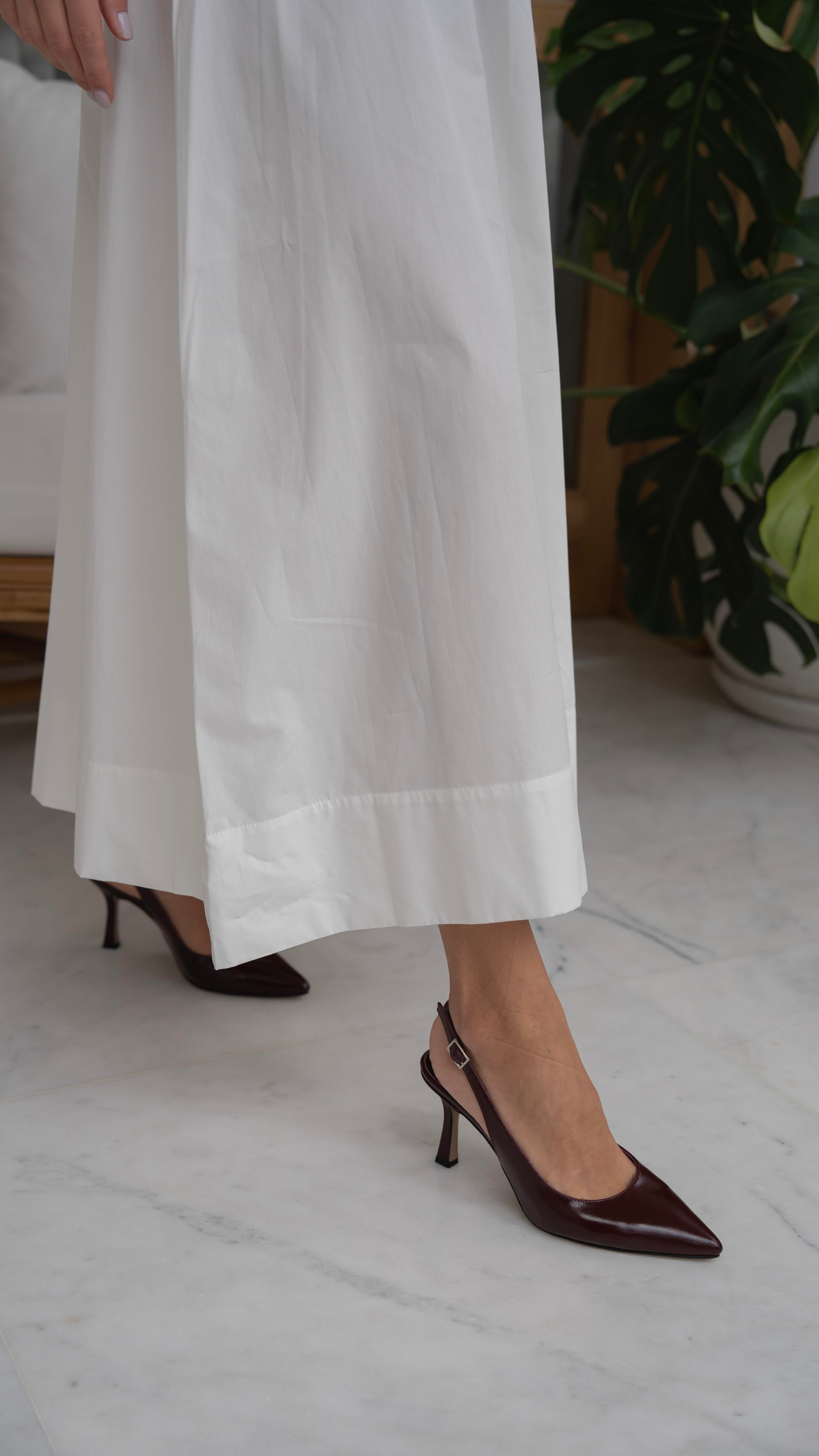 Monte Bordo Rugan   Hakiki Deri   Topuklu Ayakkabı