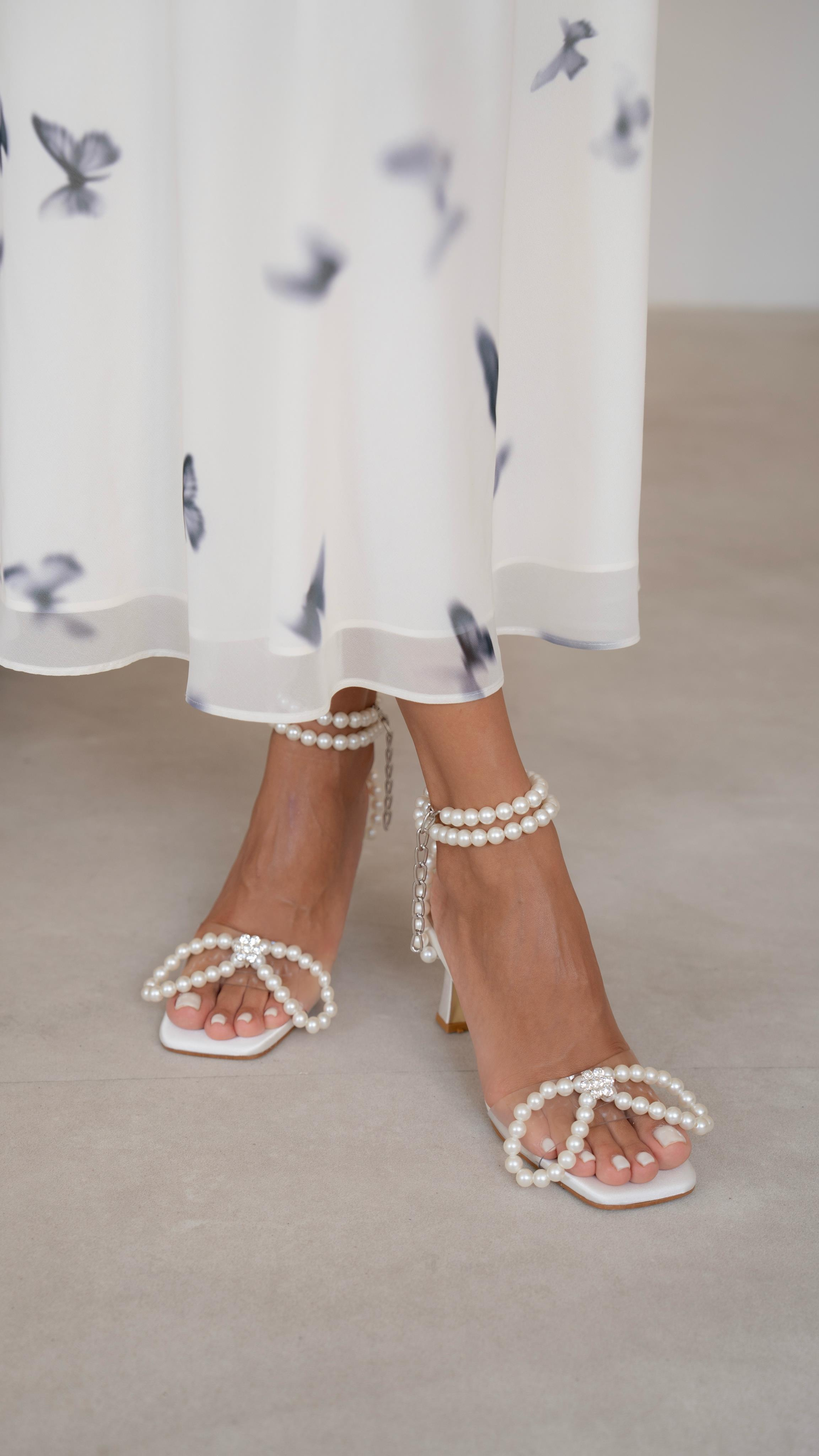 Nantes Beyaz    Topuklu Ayakkabı