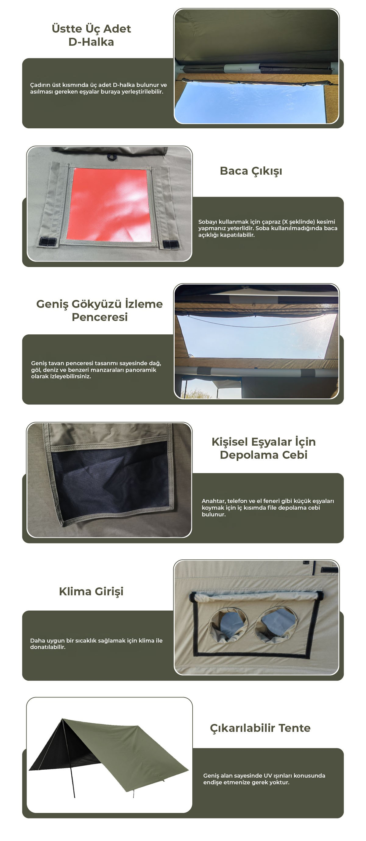 HABL 8 Kişilik 8.1 m² - Tenteli Gölgelikli, 4 Mevsim, Su Geçirmez Şişme Çadır 300x270x220 cm