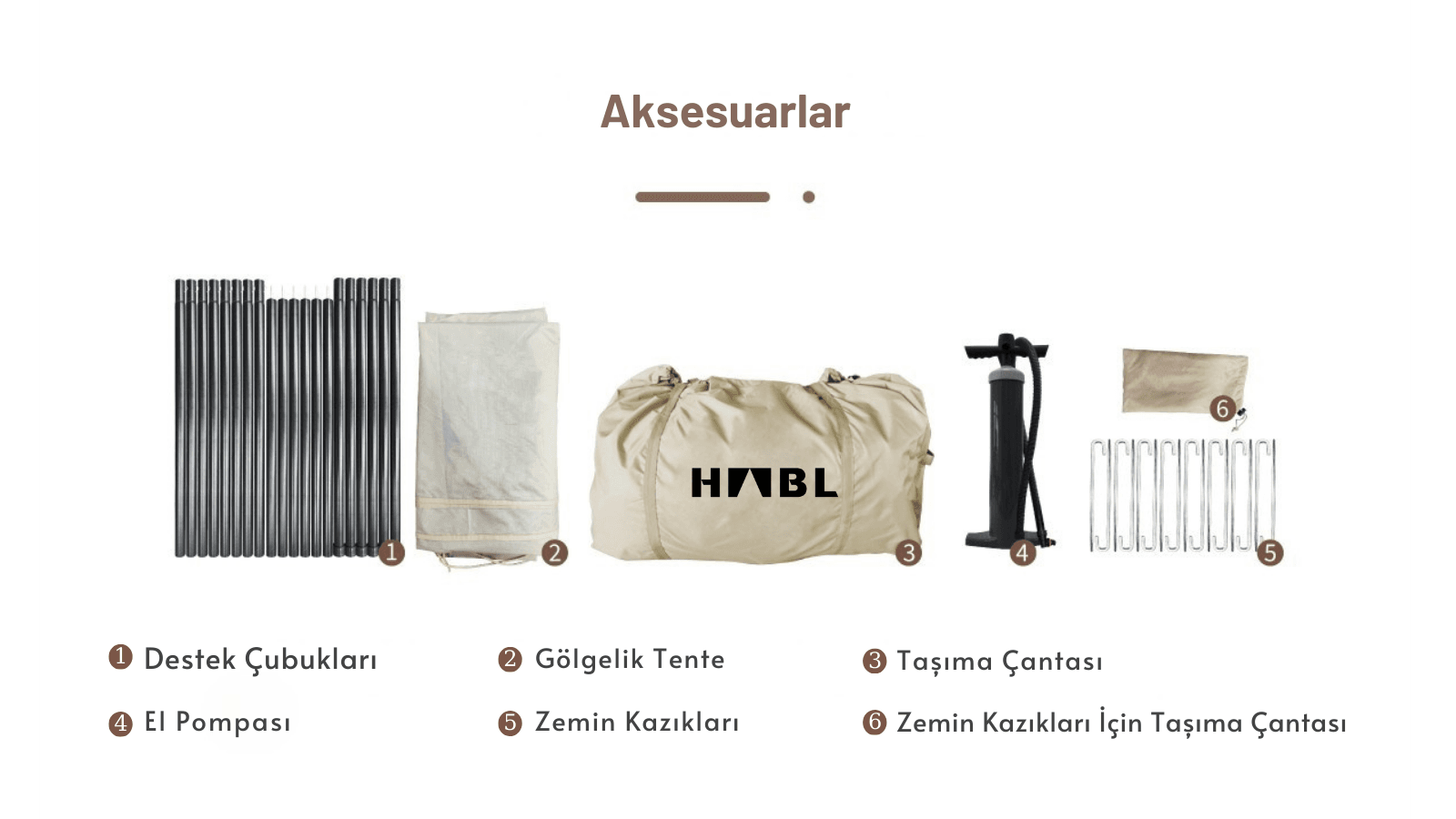 Habl Çift Tenteli Şişme Kamp Çadırı 420D Güçlendirilmiş Kumaş - 12 M2 - 2 Odalı