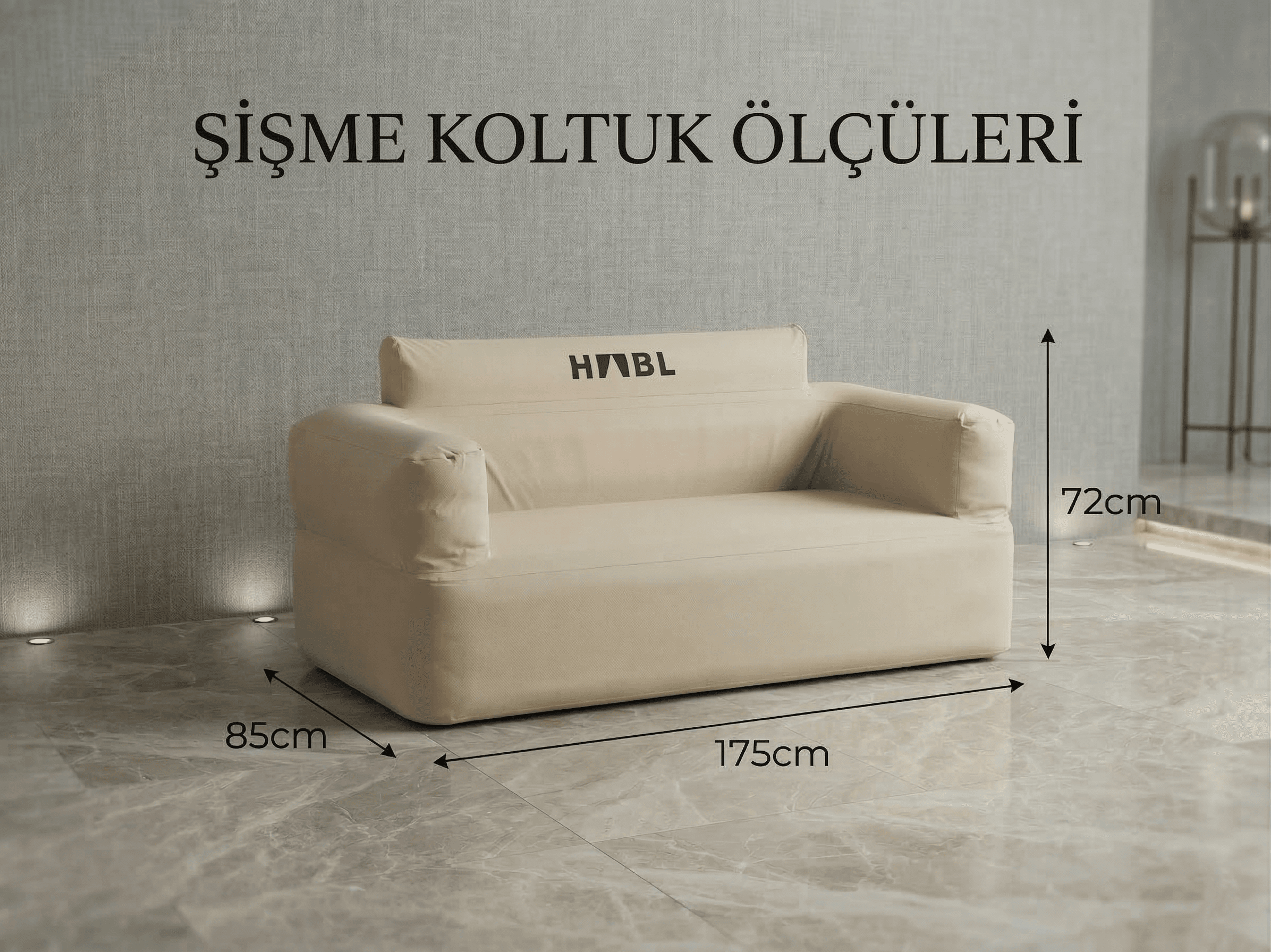 HABL Otomatik Şişme Kamp Koltuğu 4000mAh Şarjlı Su Tutmaz Premium Şişme Kamp Koltuğu 1000D Oxford Kumaş