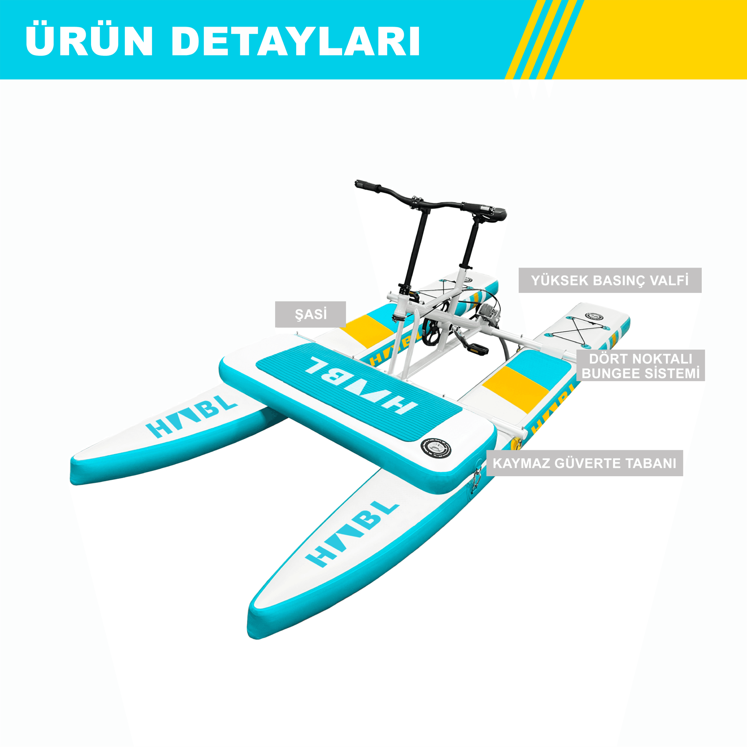 Habl Şişme Deniz Bisikleti - Water Bike
